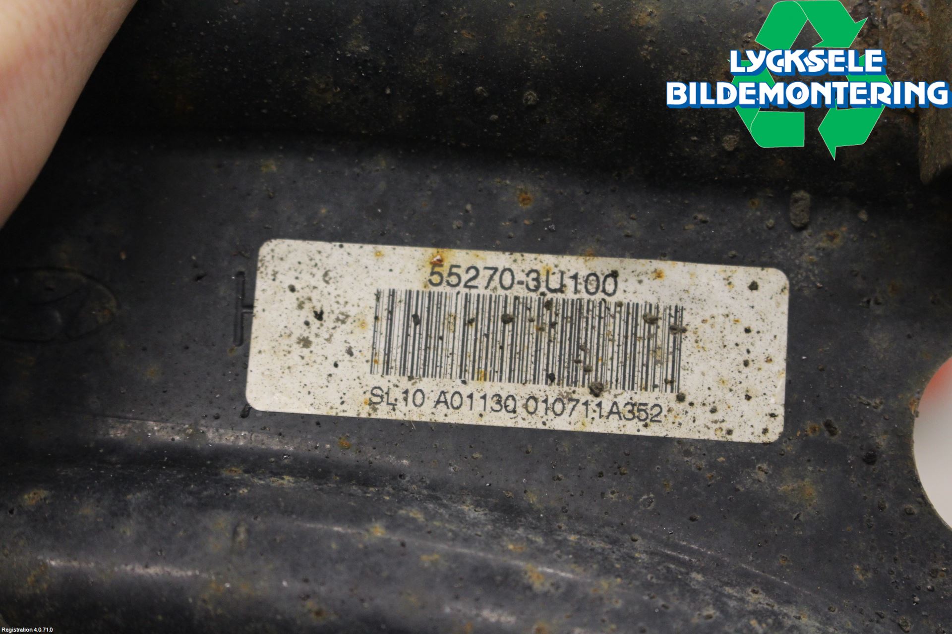 Kia SPORTAGE (SL) 11-15 Bärarm Bak Vänster