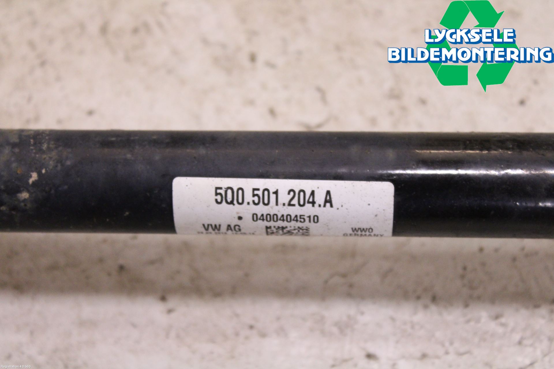 Volkswagen VW GOLF / E-GOLF VII 13-20 Drivaxel Bak Höger