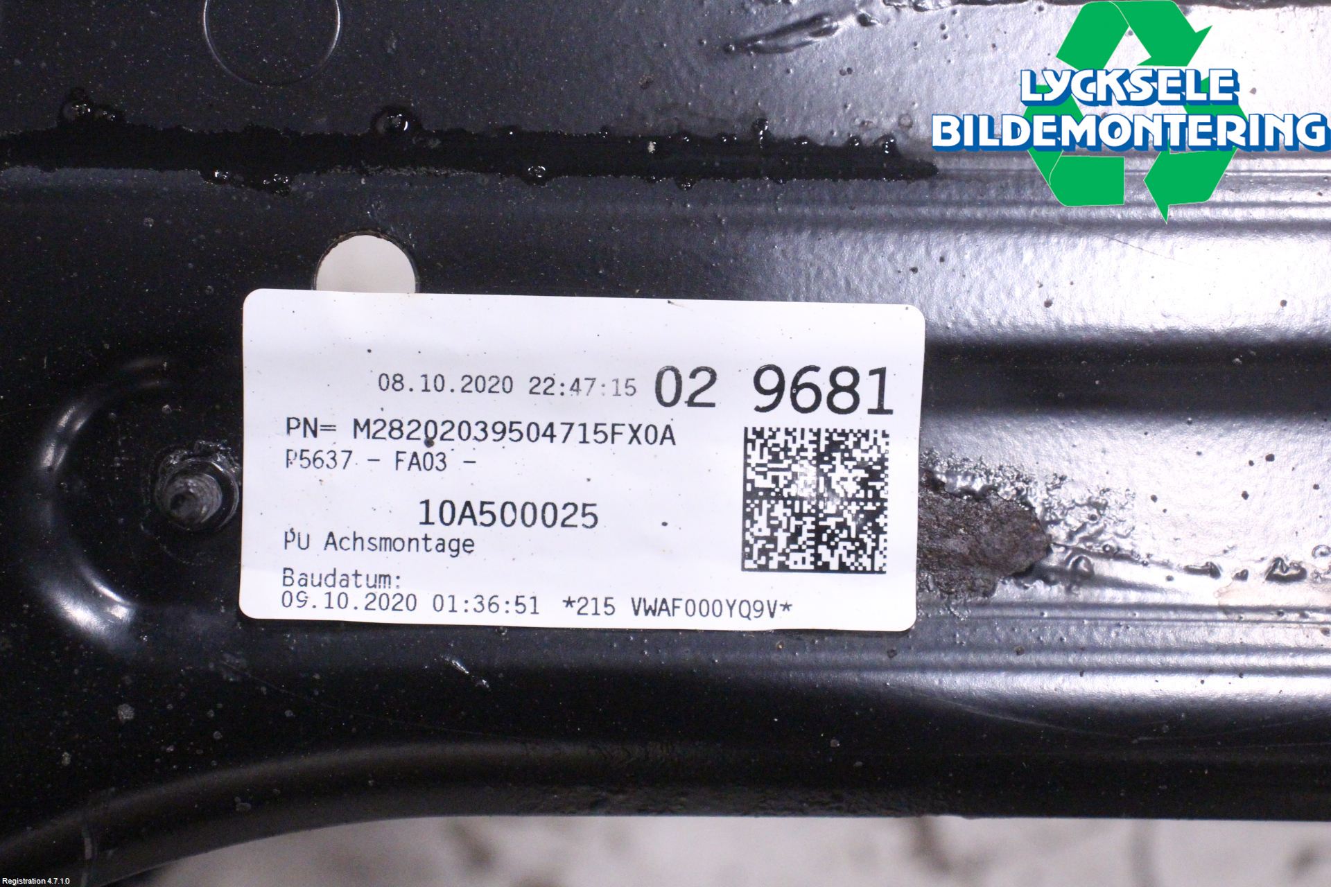 Volkswagen VW ID.3 21- Bakaxelbalk