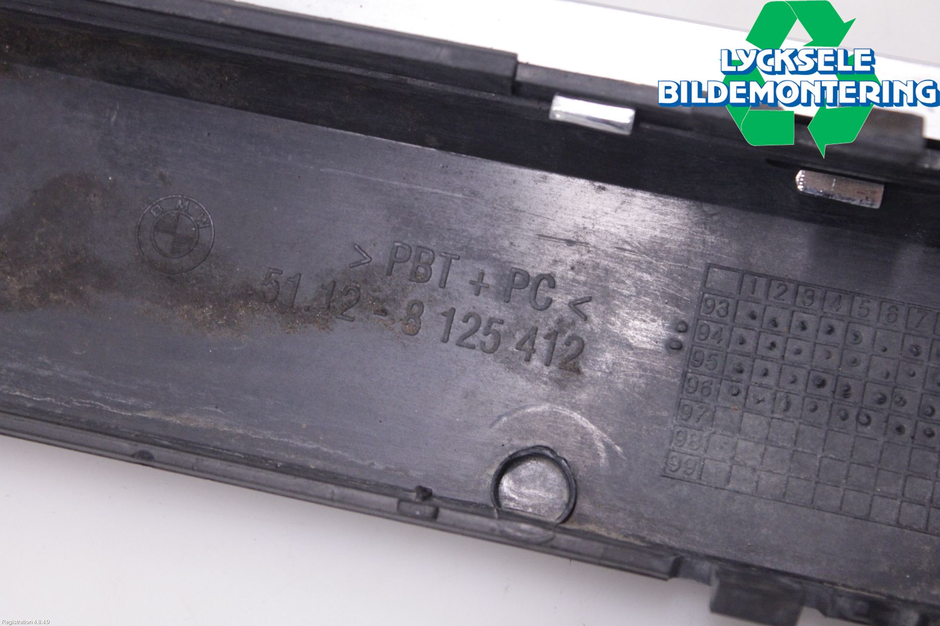 BMW 7 E38      93-01 Stötfångarlist Bak