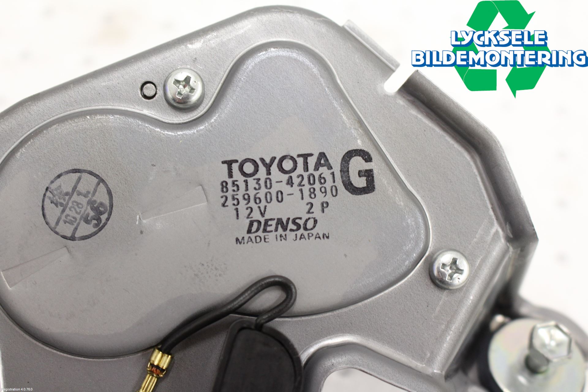 Toyota RAV 4 06-12 Torkarmotor Baklucka