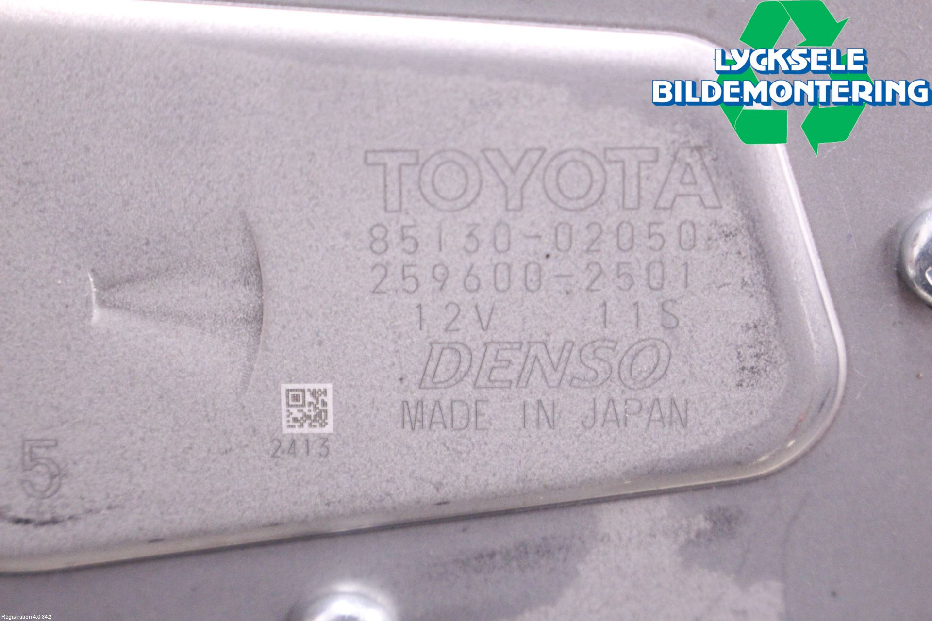 Toyota AURIS 13-19 Torkarmotor Baklucka