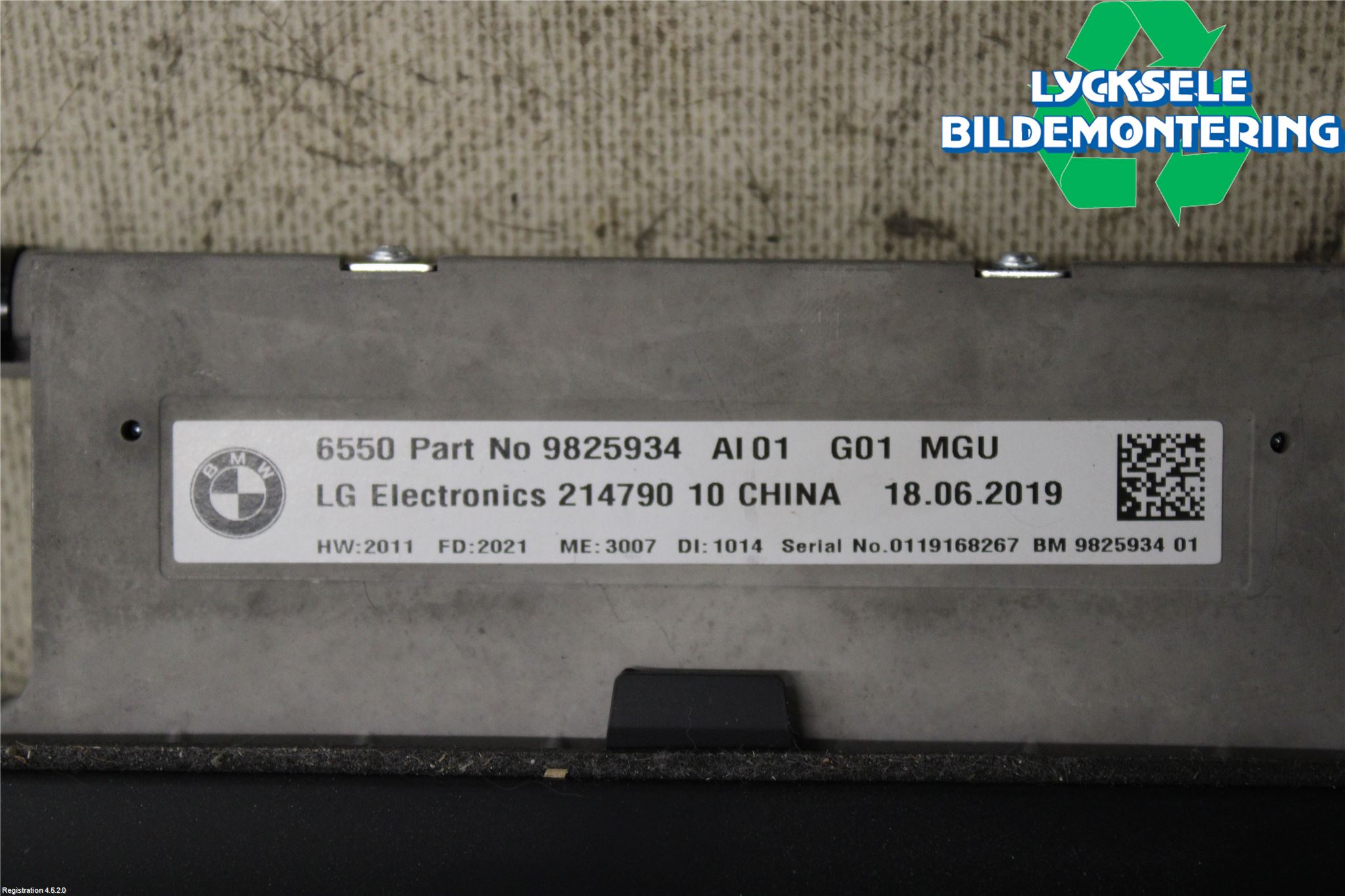 BMW X3 G01 18- Bildskärm