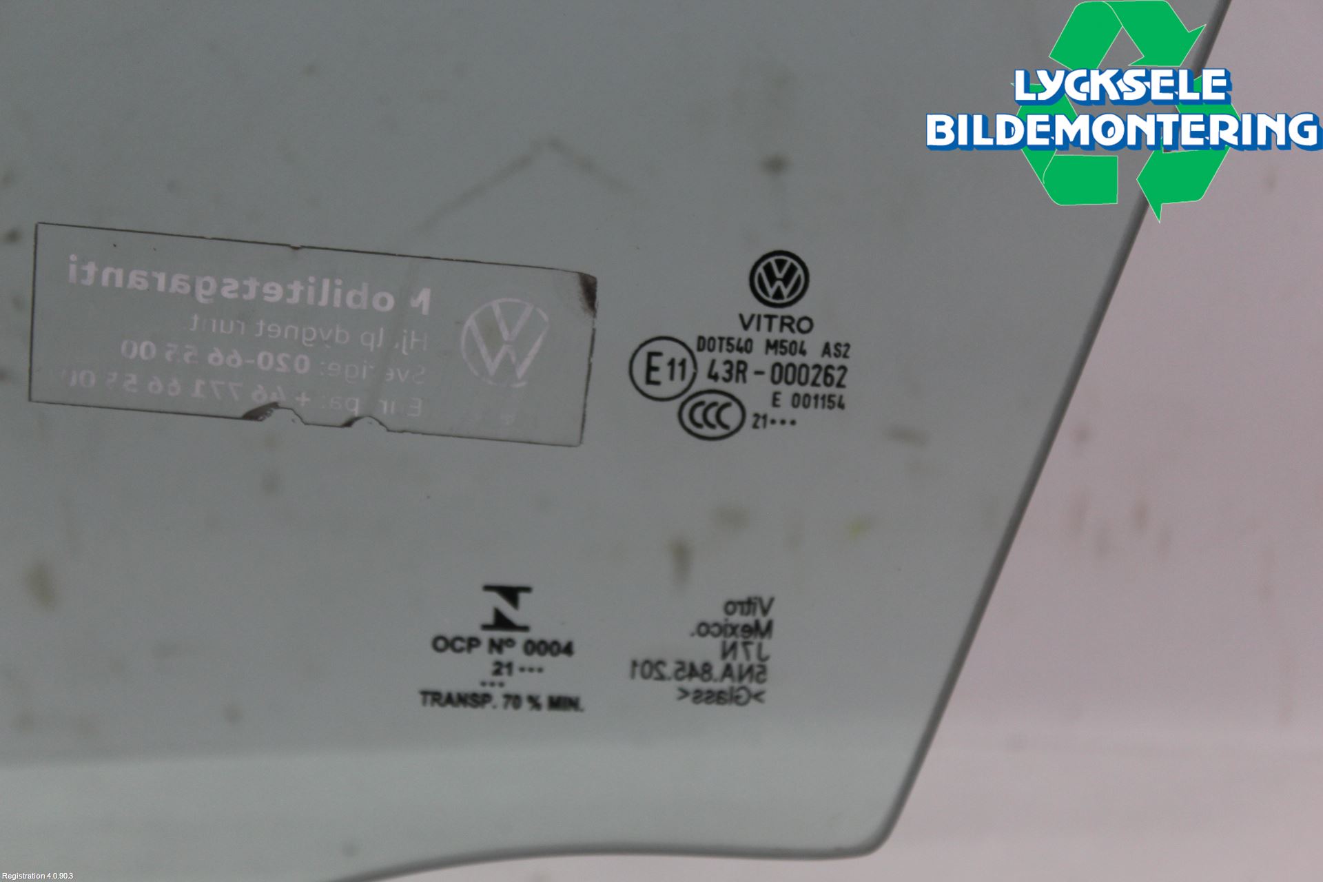 Volkswagen VW TIGUAN 16-24 Dörruta Fram Vänster