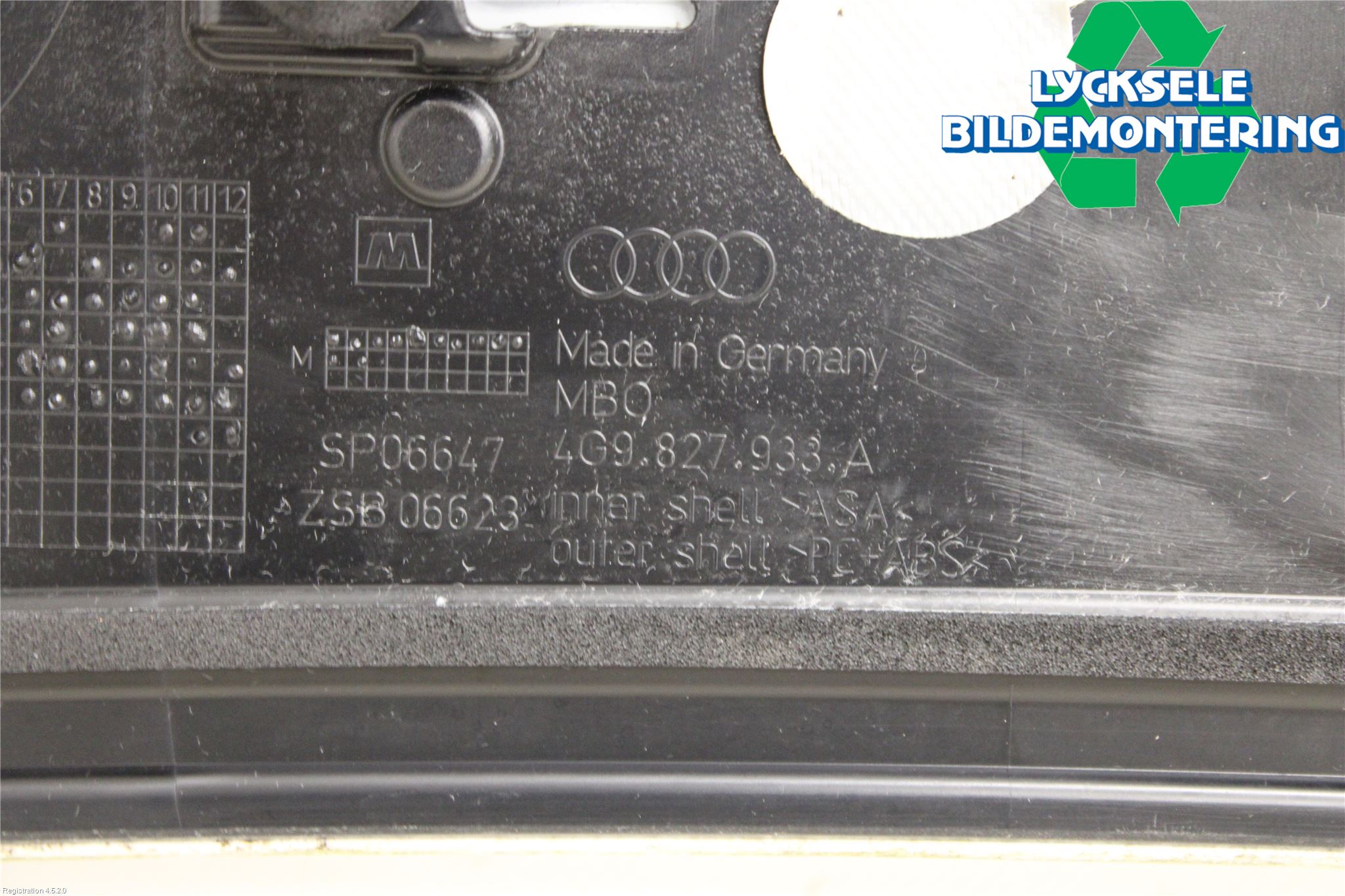 Audi A6/S6 4G 11-18 Spoiler Baklucka