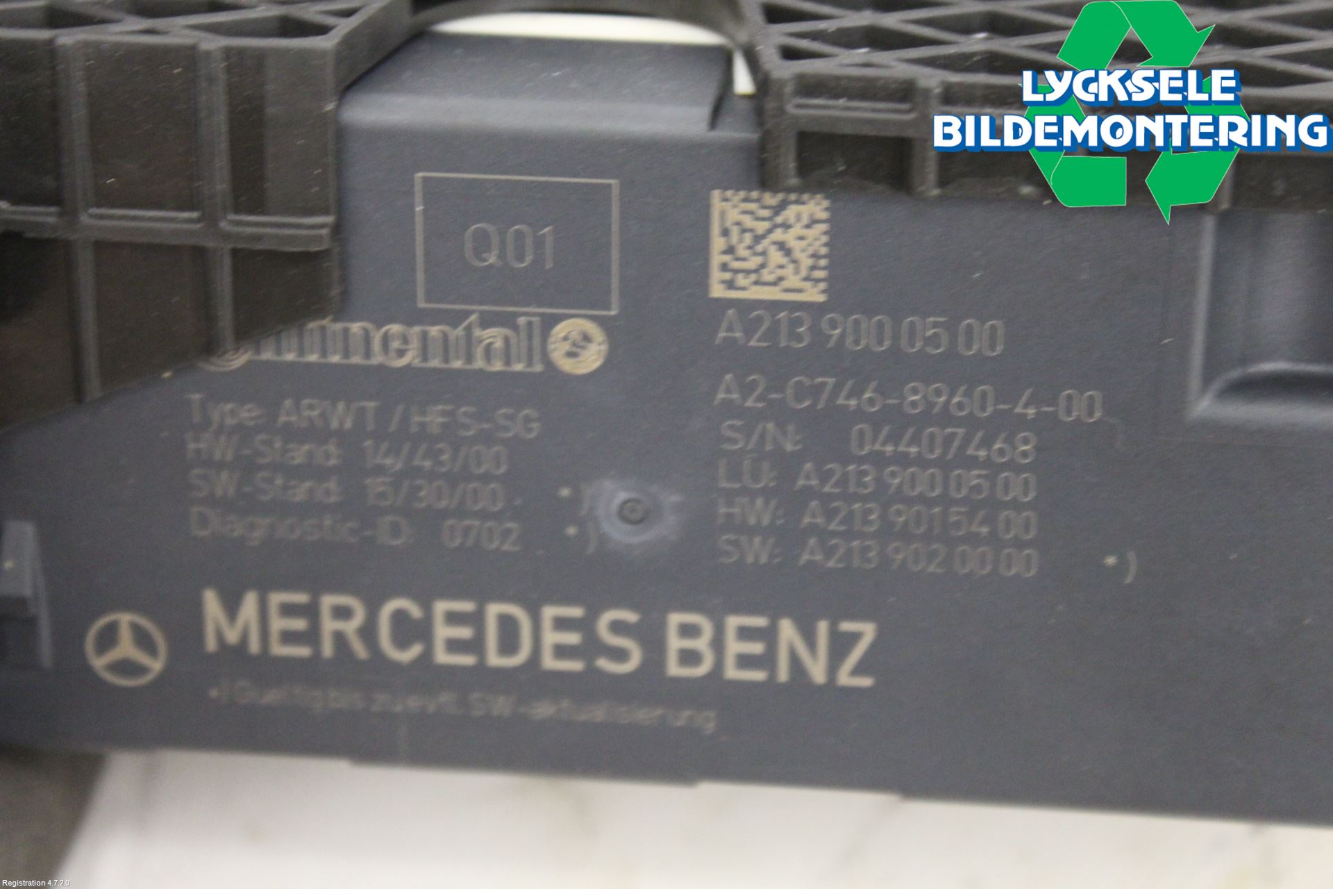 Mercedes-Benz MB C-KLASS (W205) 14-21 Bakluckeöppnare Automatisk