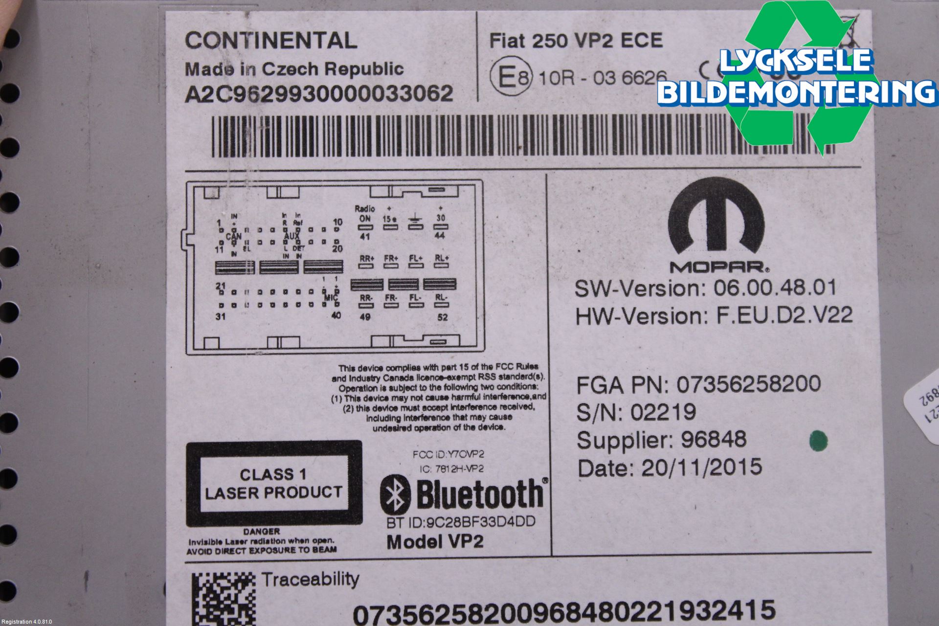 Peugeot BOXER/E-BOXER 15- Cd Radio - Multimediapanel