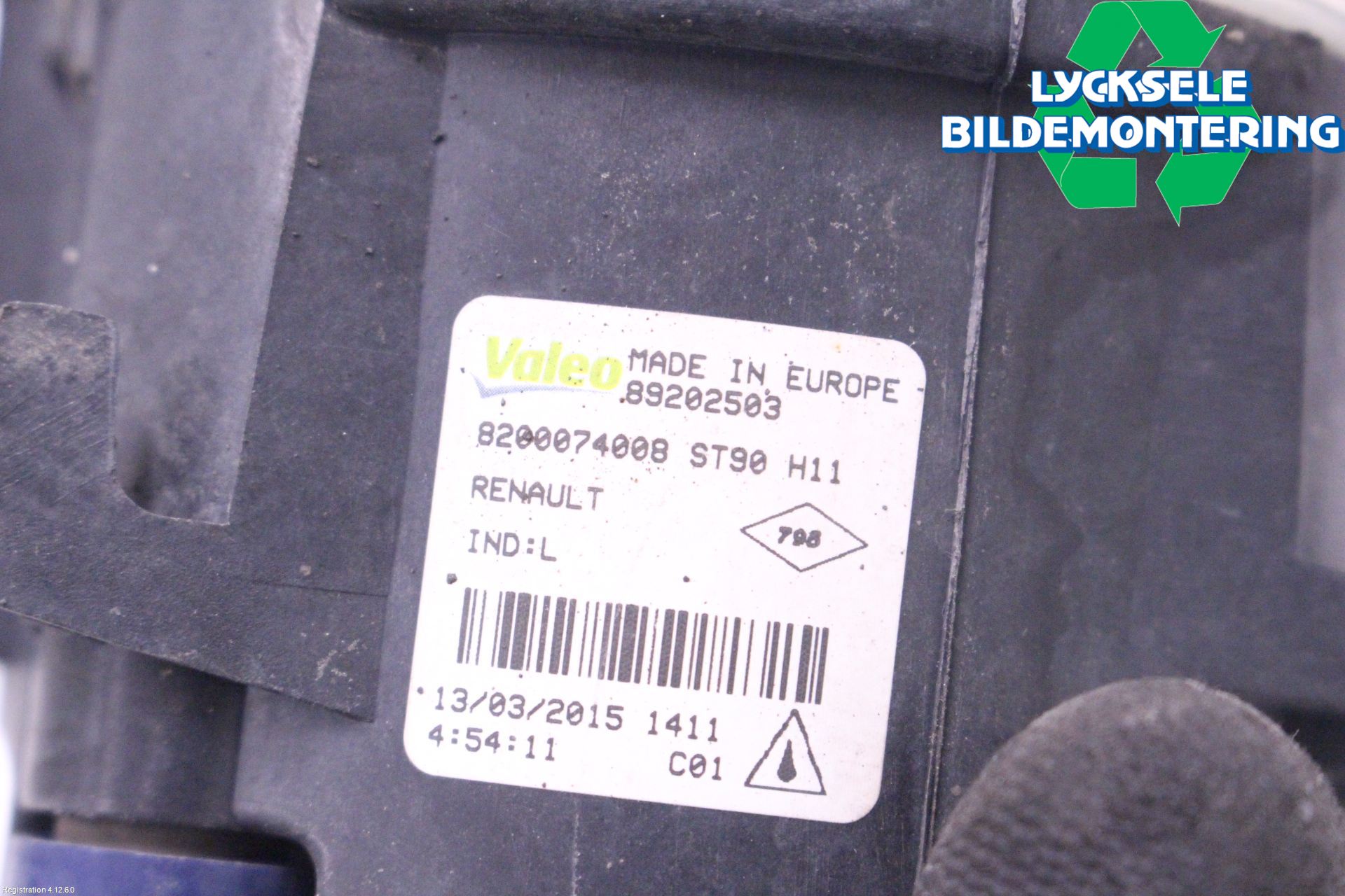 Renault MEGANE III 09-15 Dimljus-Varselljus Fram