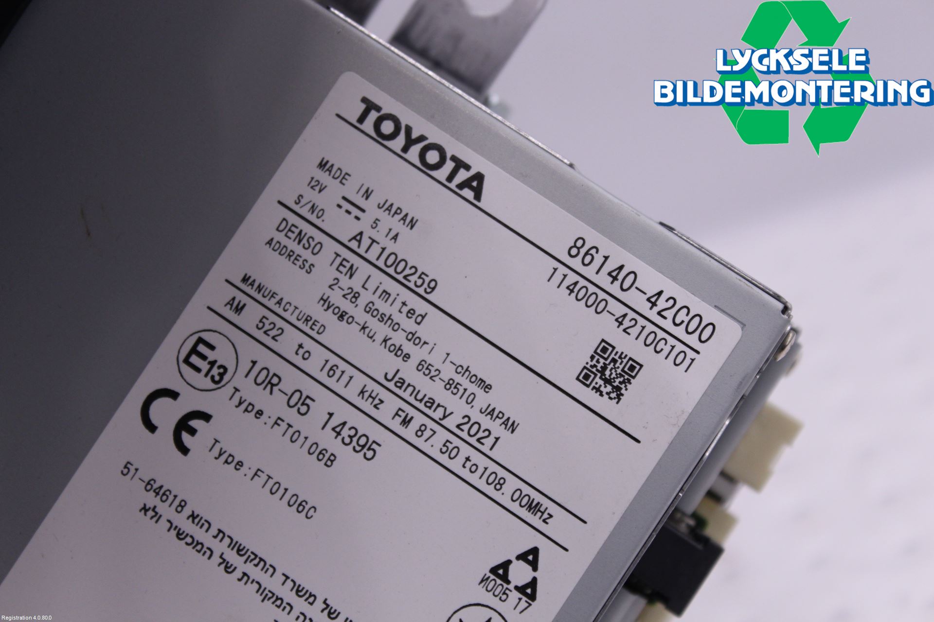 Toyota RAV4 19- Cd Radio - Multimediapanel