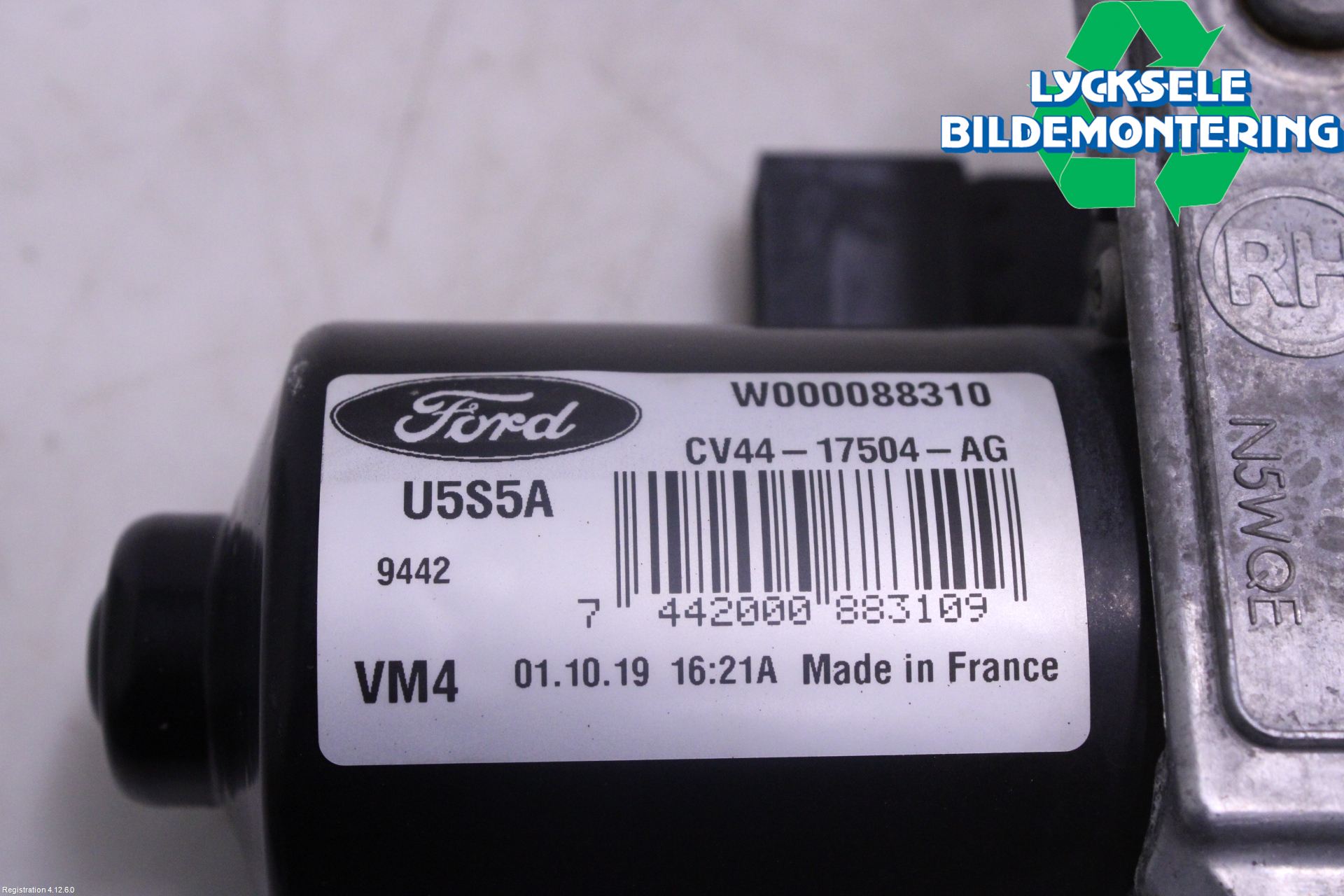 Ford KUGA 17-19 Torkarmotor Vindruta