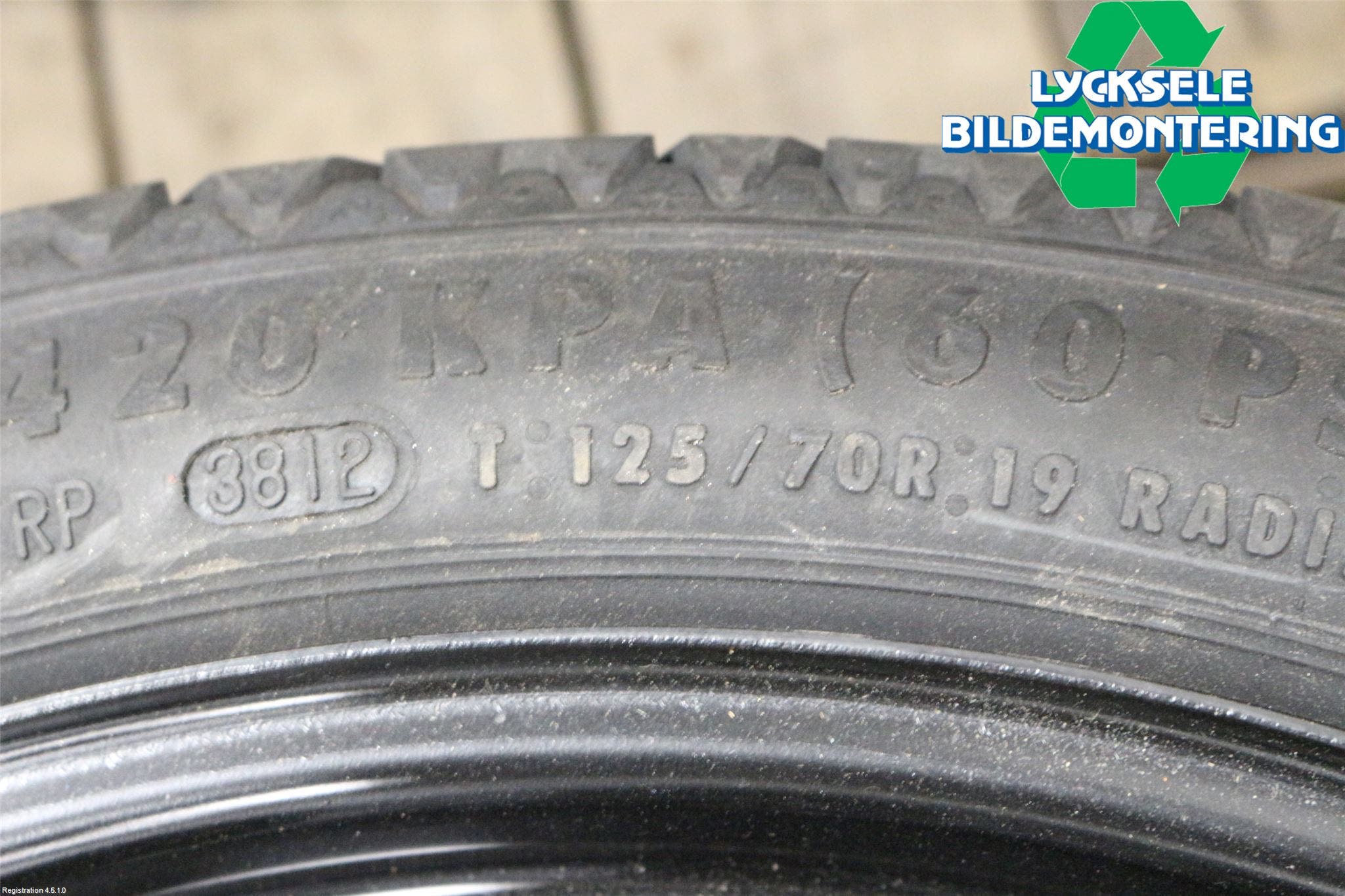 Audi A4 12-15 Hjul Reservhjul Minityp