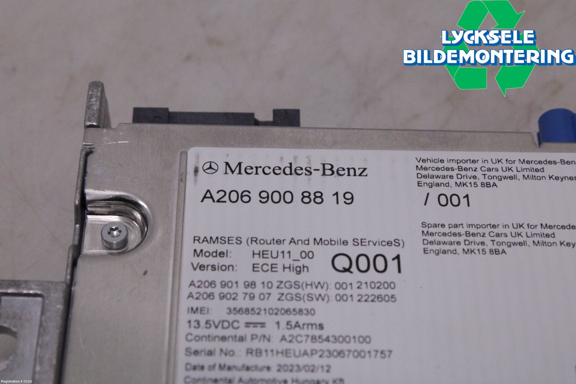Mercedes-Benz MB EQE SUV (X294) 22- Styrenhet Övrigt