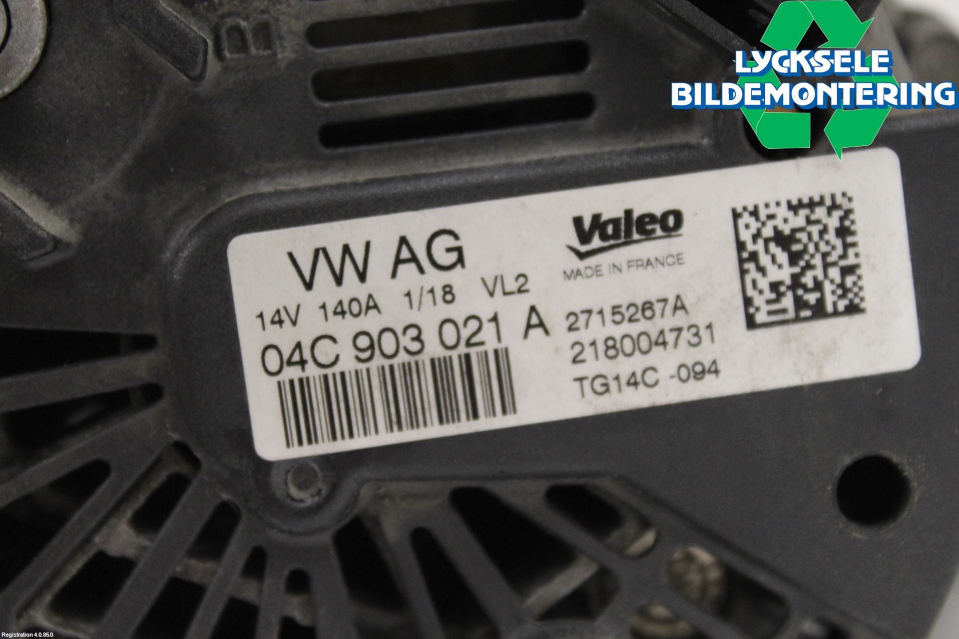 Volkswagen VW GOLF / E-GOLF VII 13-20 Generator