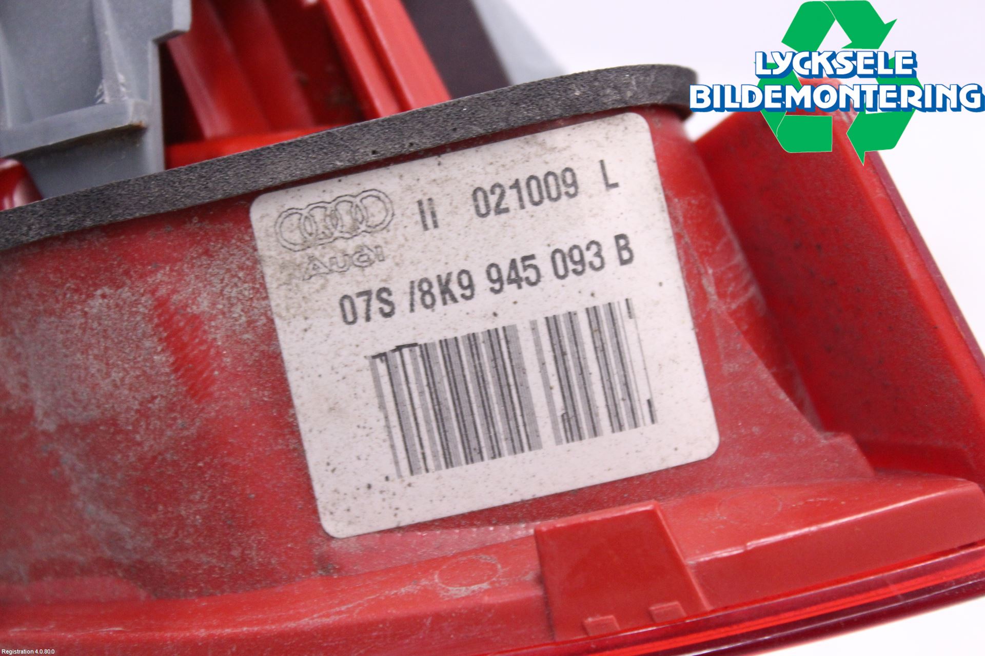 Audi A4 ALLROAD 09-16 Bakljus Lucka Vä