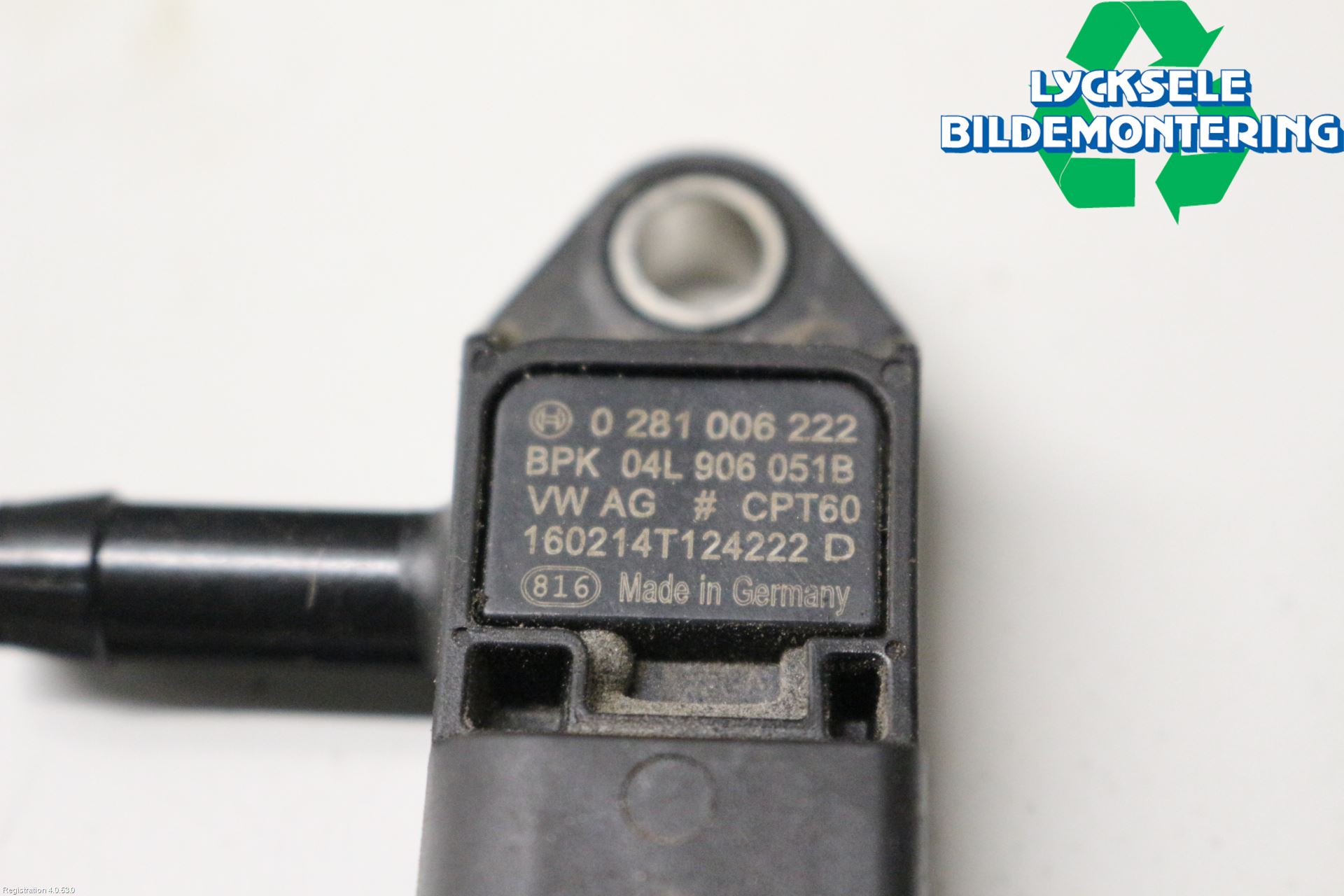 Volkswagen VW PASSAT 15-19 Givare Laddluftstryck