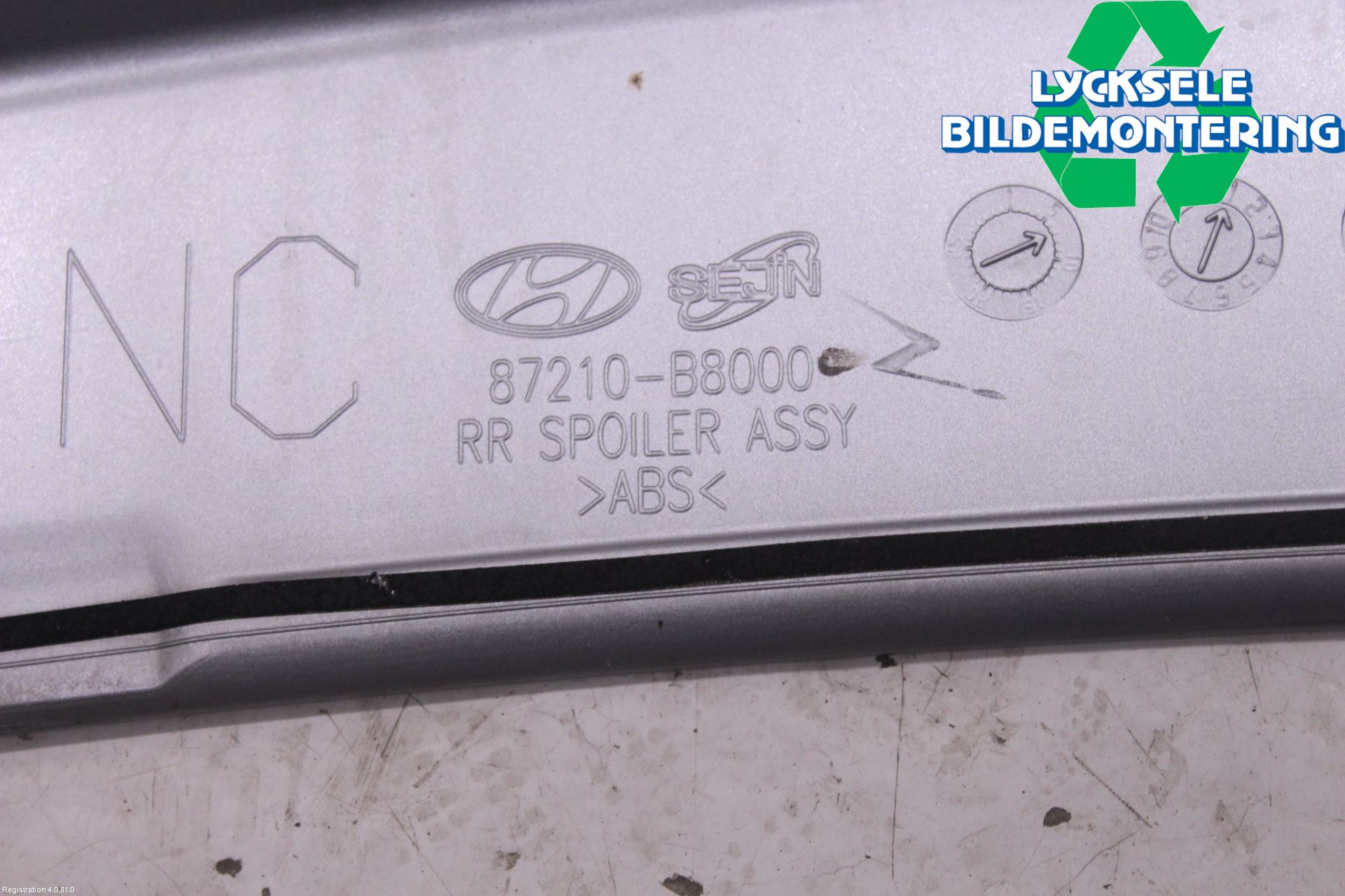 Hyundai SANTA FE 13-18 Spoiler Baklucka