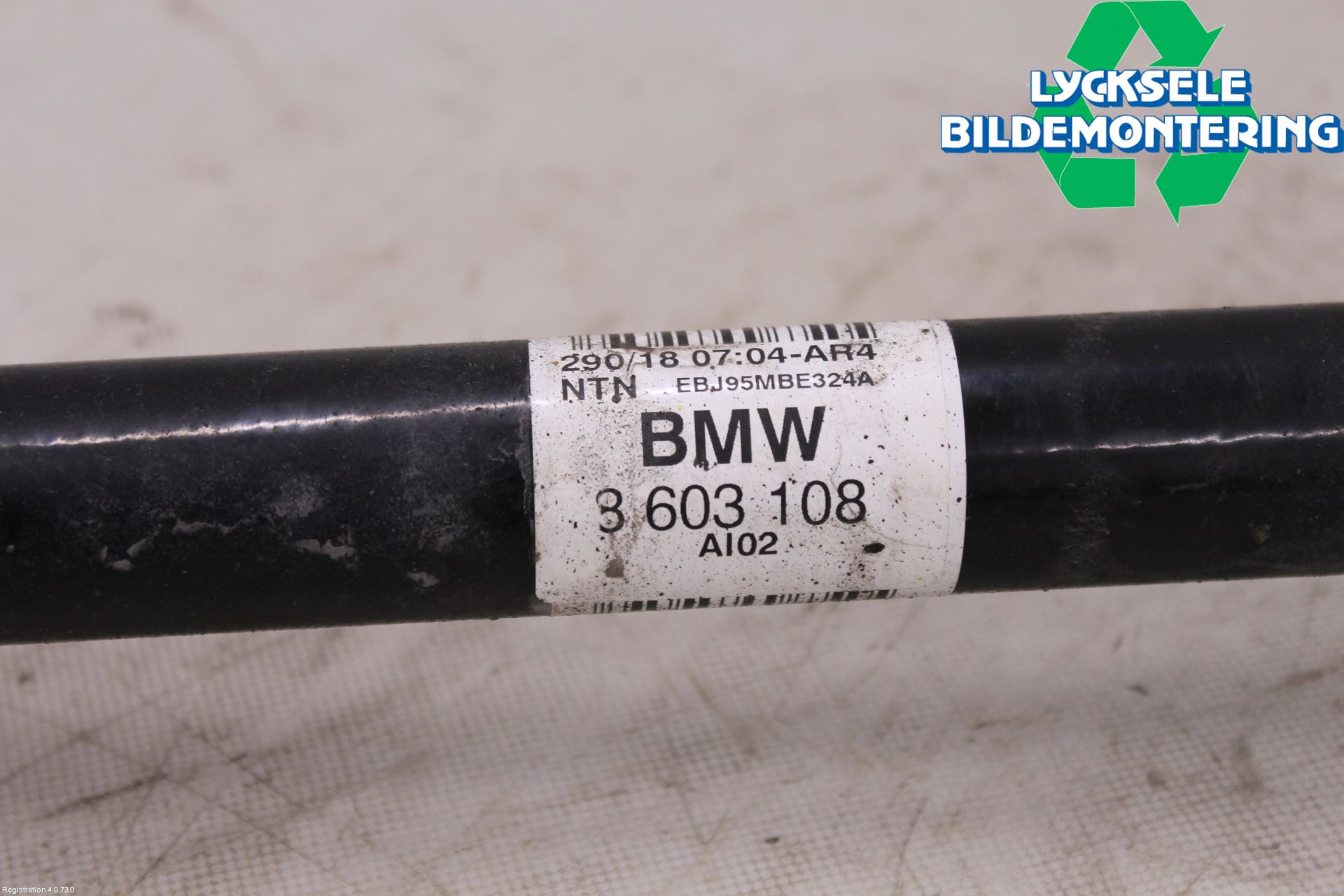BMW 3 F30/F31/F80 12-19 Drivaxel Bak Höger