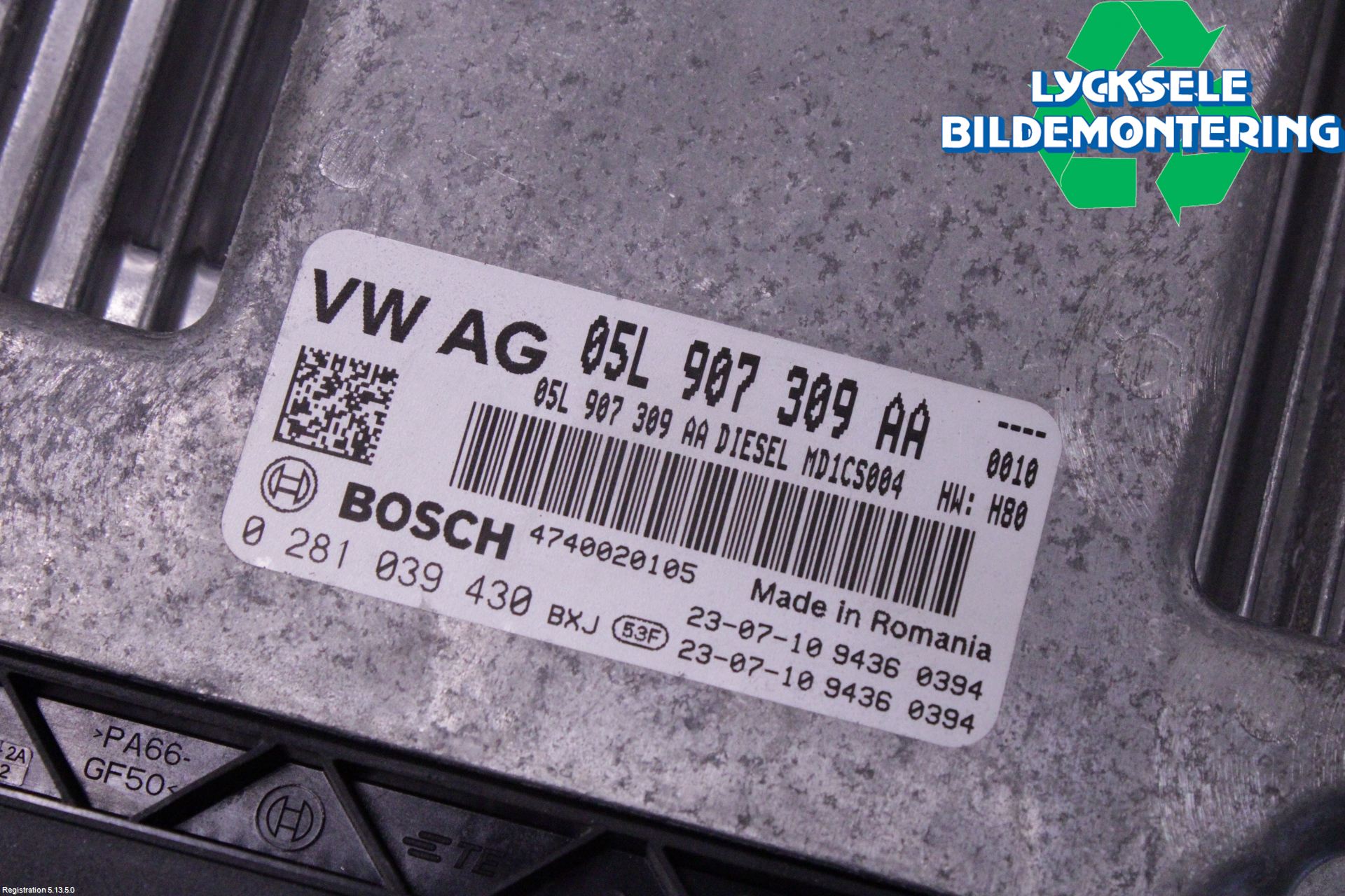 Volkswagen VW GOLF / E-GOLF VIII 20- Styrenhet Inspump Diesel