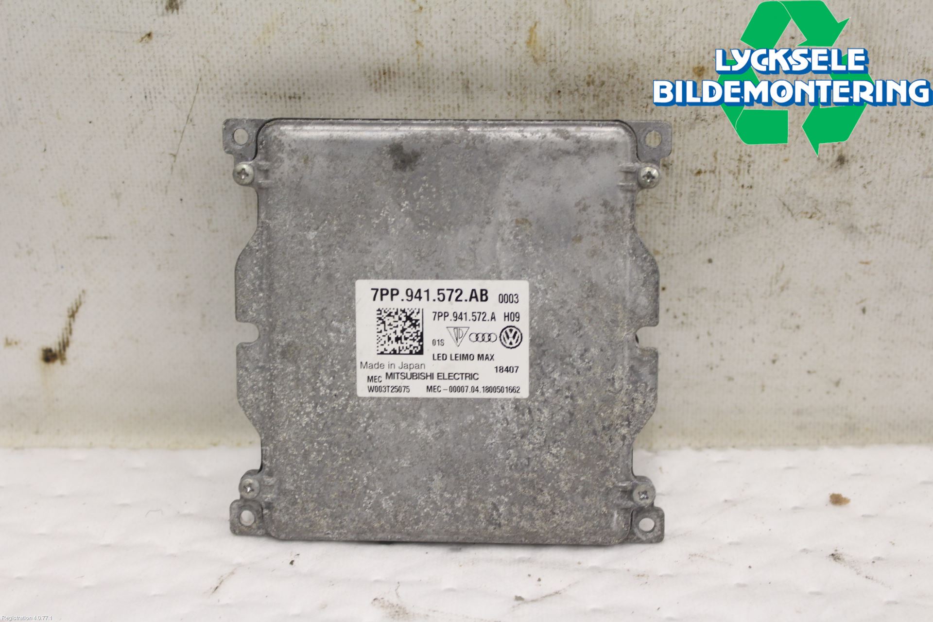 Audi A4/S4 B9 16-19 Styrenhet Strålkastare