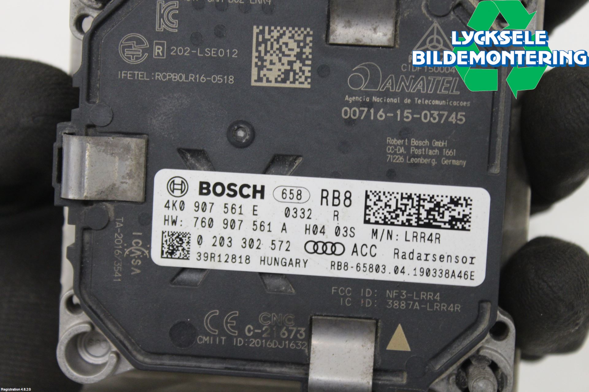 Audi A6 F2/C8 19- Sensor Adaptiv Farthållare