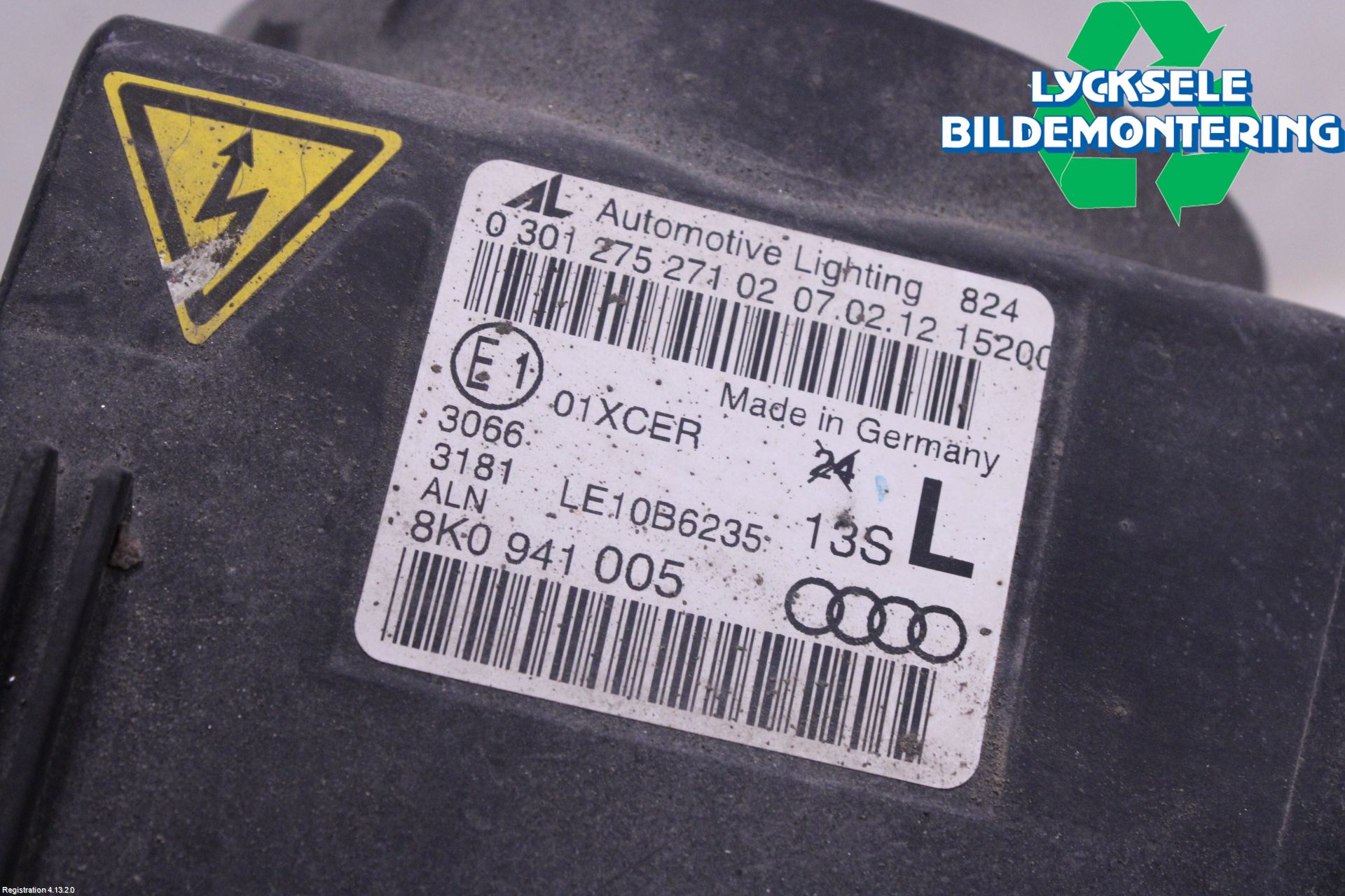 Audi A4 ALLROAD 09-16 Strålkastare Vänster
