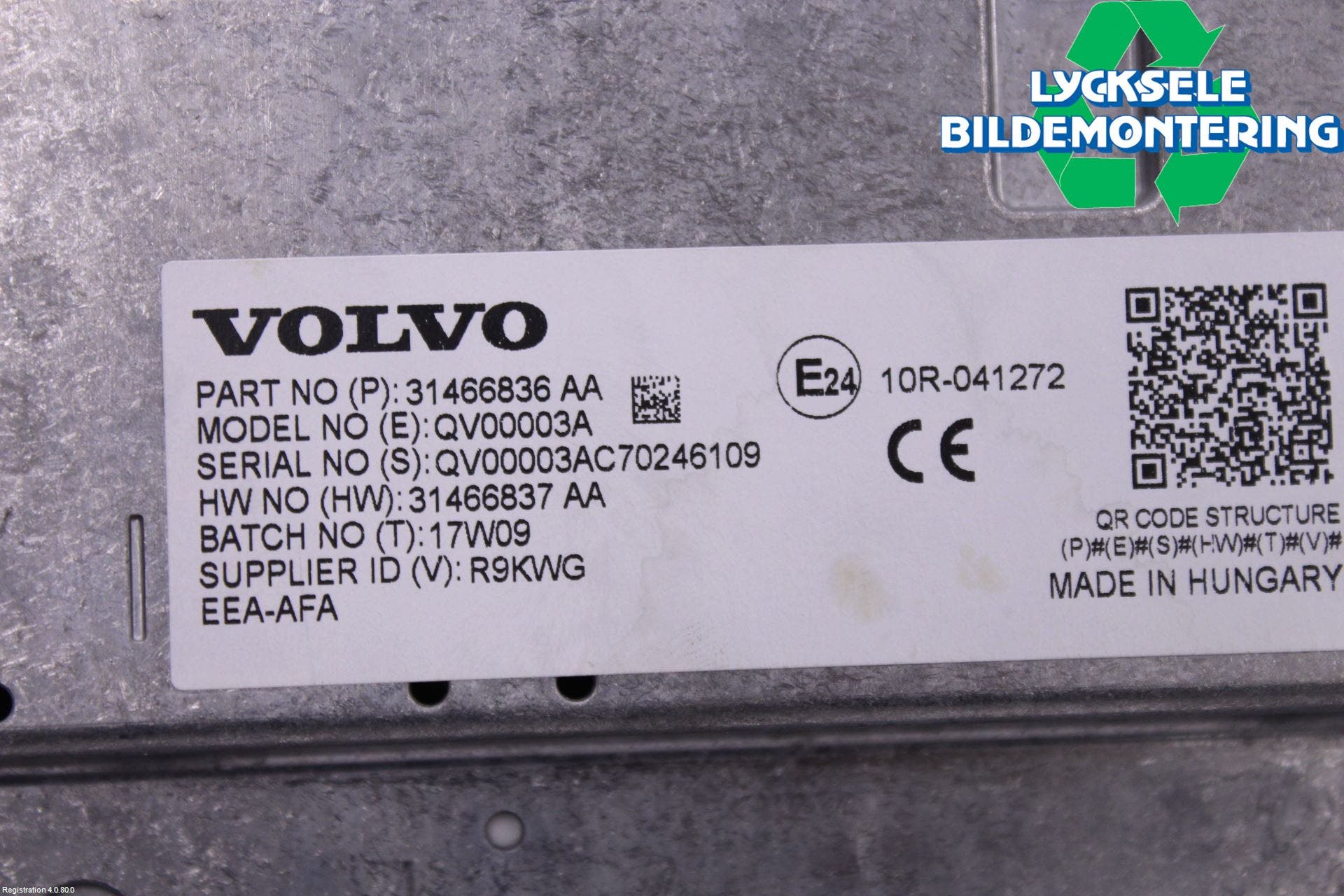 Volvo V90 17->> Bildskärm