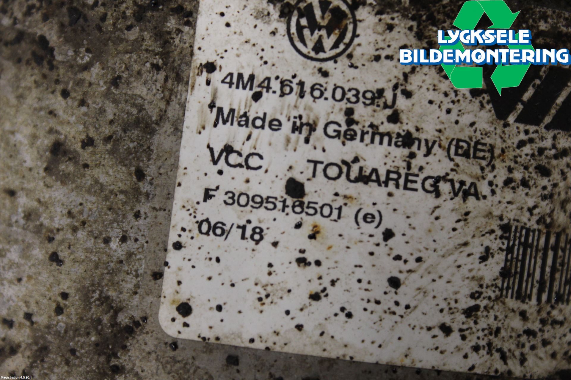 Volkswagen VW TOUAREG CR 18- Fjäderben Fram Vänster