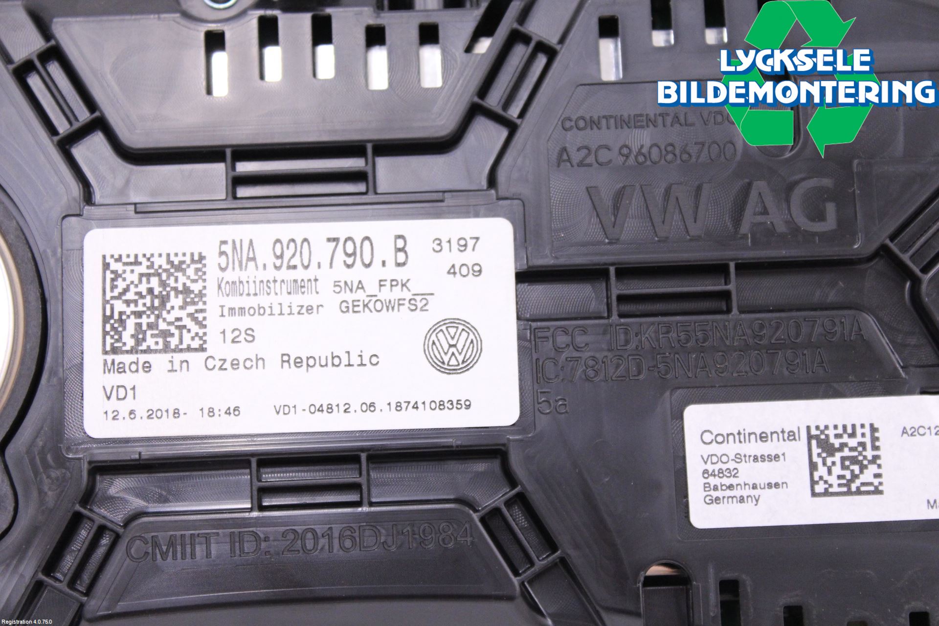 Volkswagen VW TIGUAN 16-24 Instrument Komb