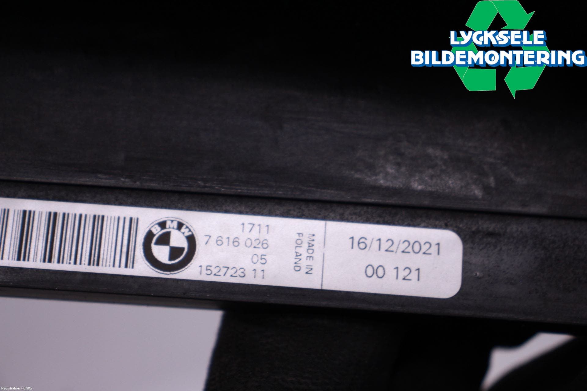 BMW i3 I01 13-22 Kylarfäste-Ram-Balk