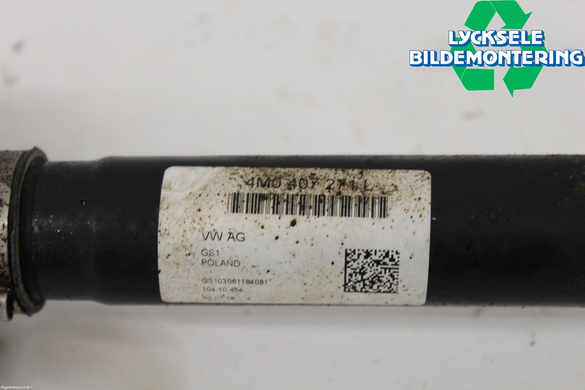 Volkswagen VW TOUAREG CR 18- Drivaxel Fram Vänster