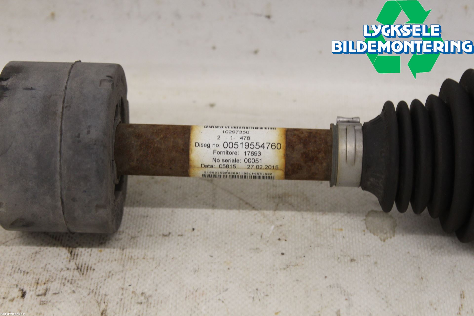 Fiat 500 07- Drivaxel Fram Höger