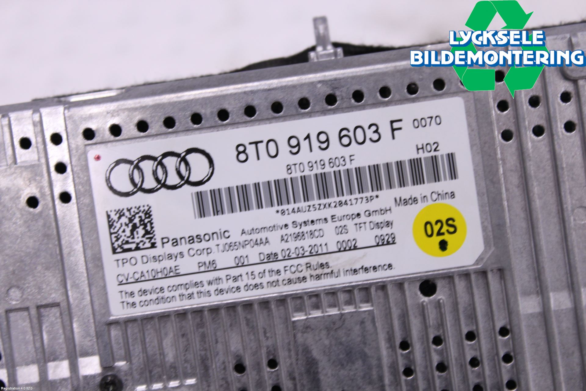 Audi A4 ALLROAD 09-16 Multifunktionsdisplay