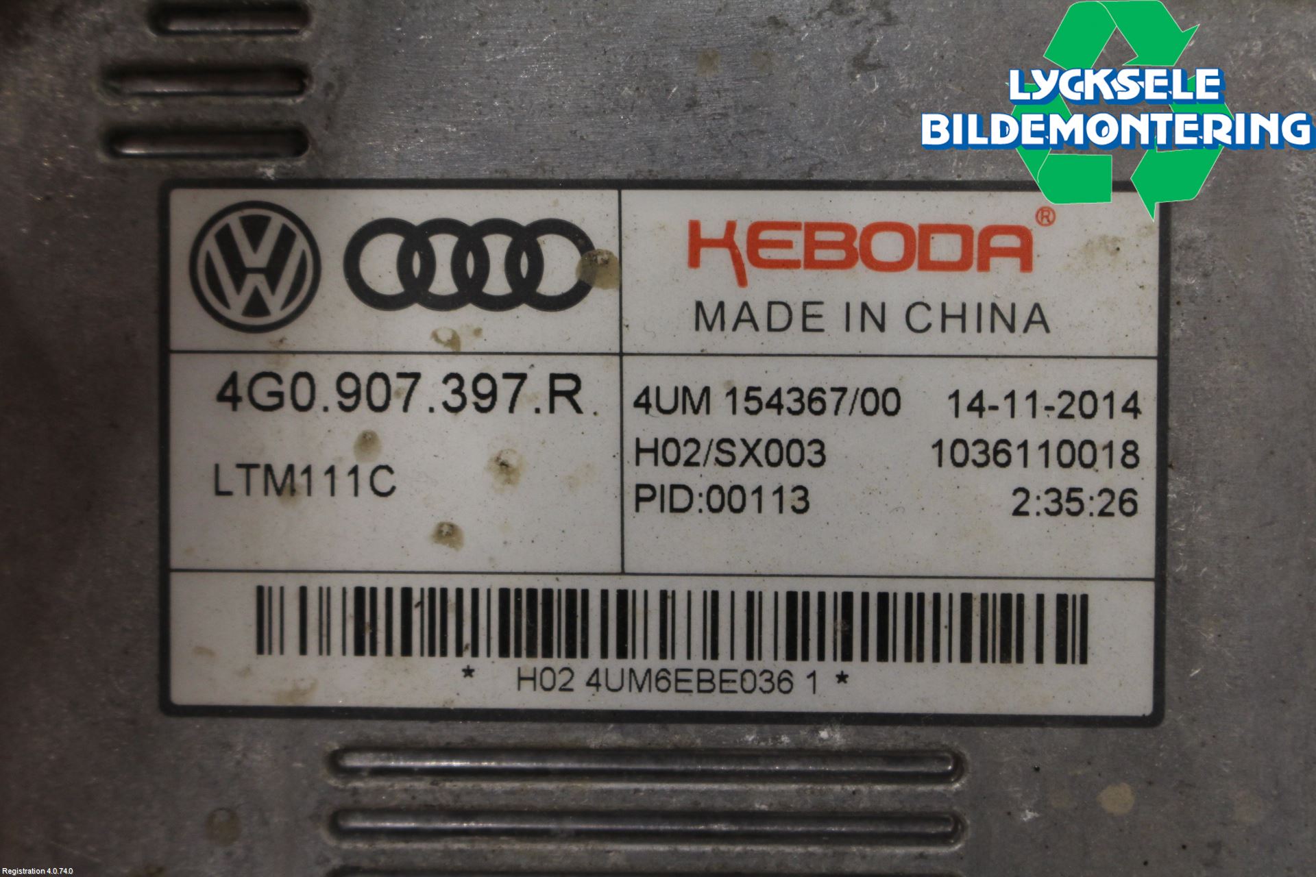 Audi A6 ALLROAD 12-18 Styrenhet Strålkastare