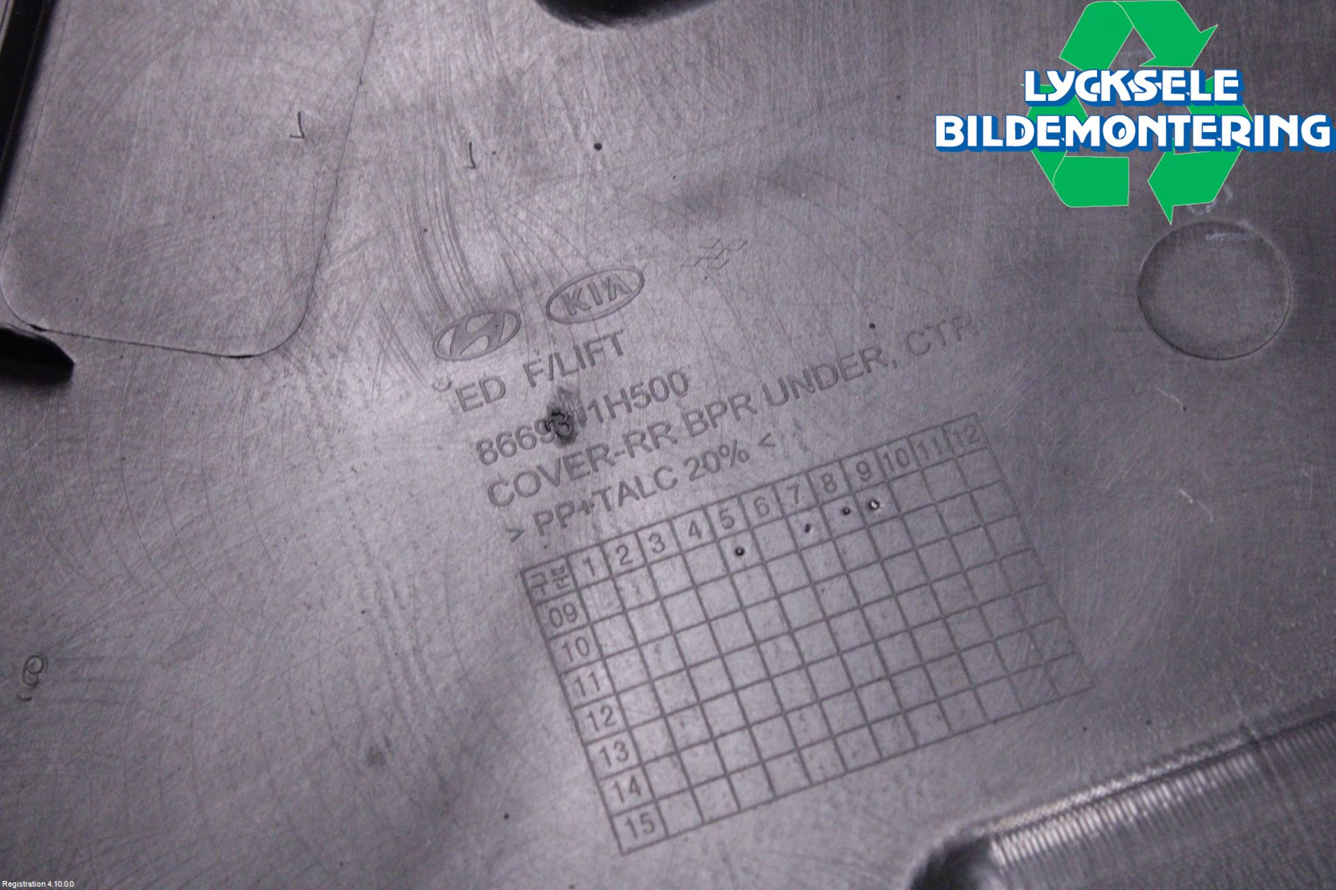 Kia CEED 06-12 Stötfångardel Bak Mitt