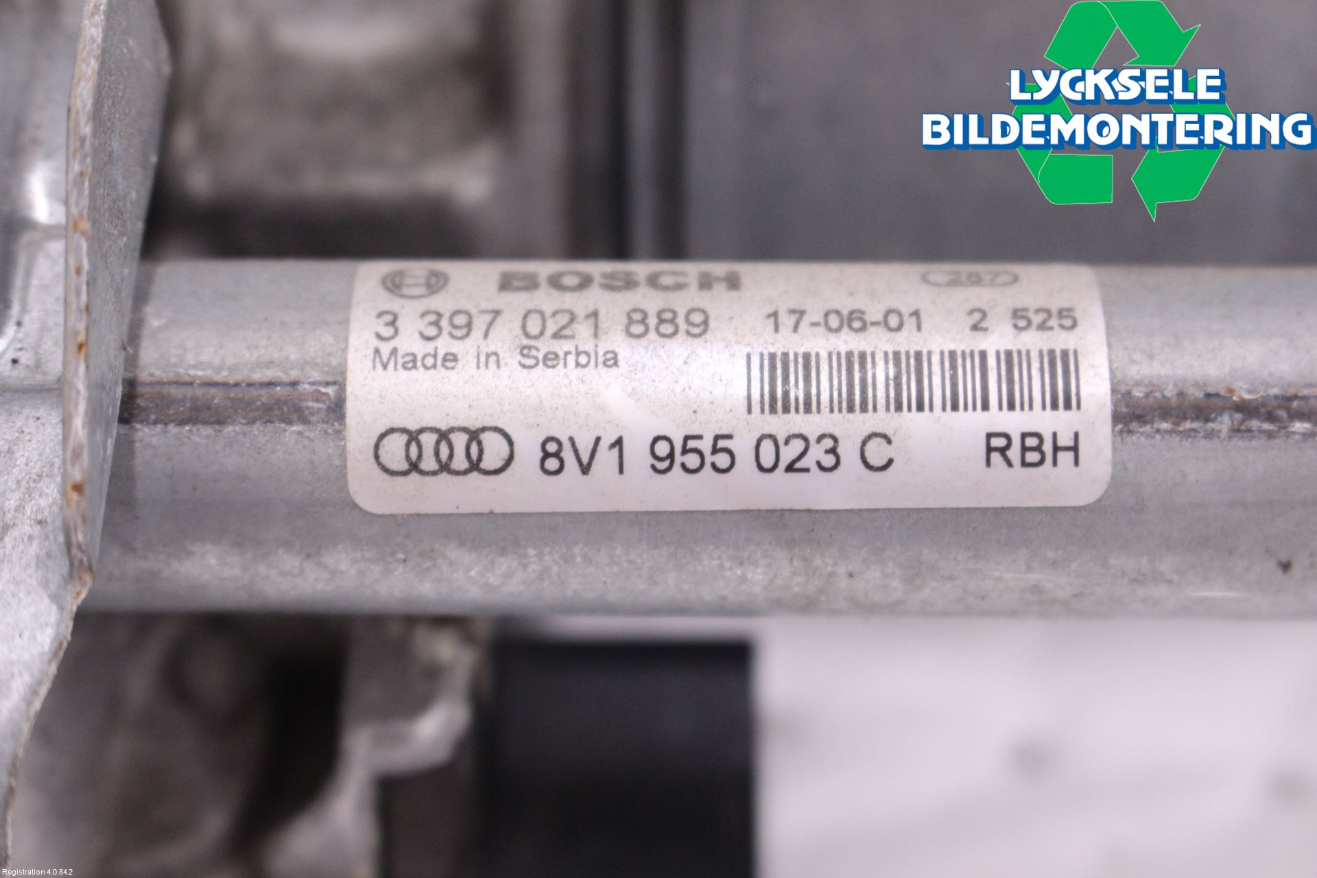 Audi A3/S3 8V 13-20 Torkarmekanism Vindruta