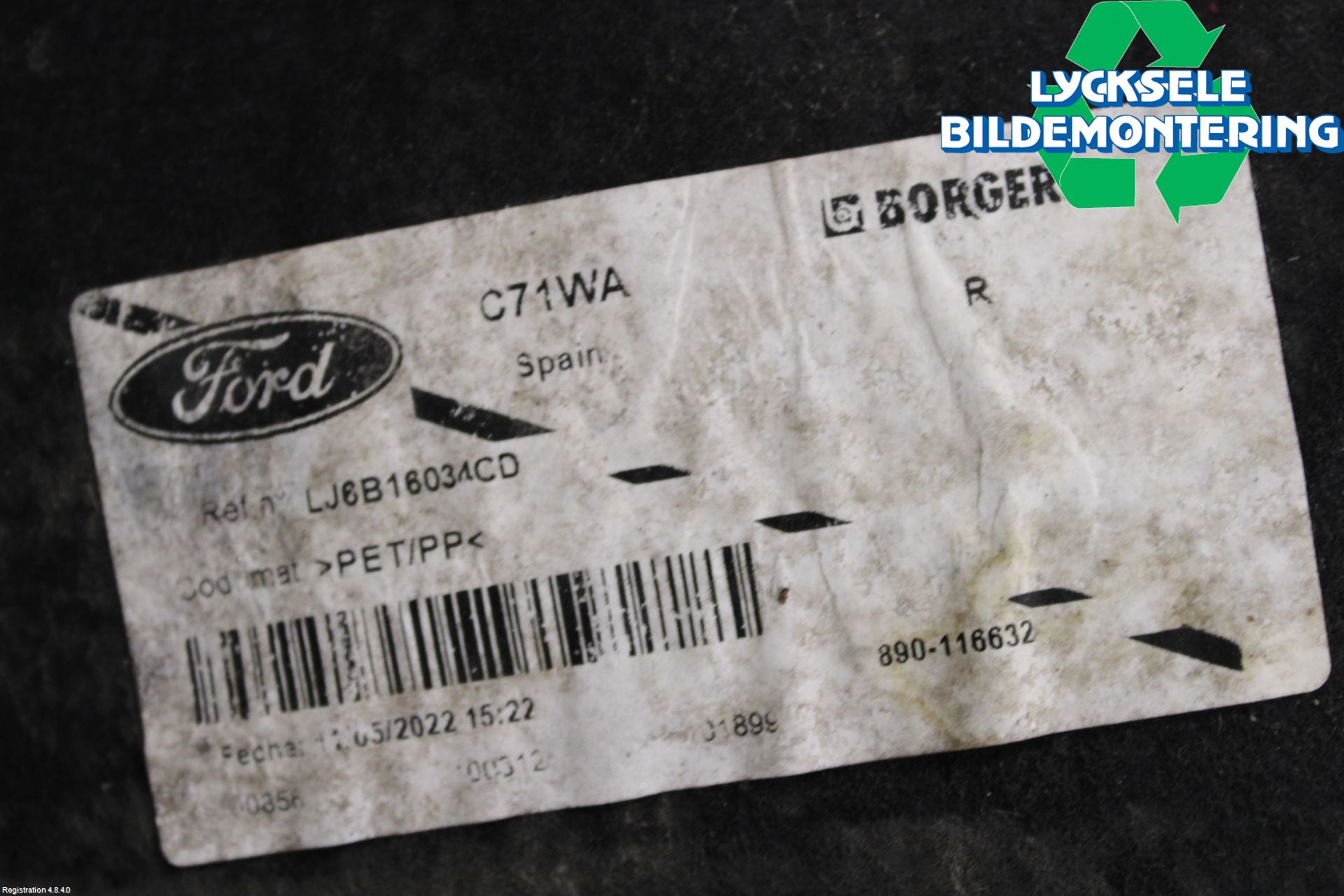 Ford KUGA/KUGA PHEZ/FHEV 20- Skärm Inner