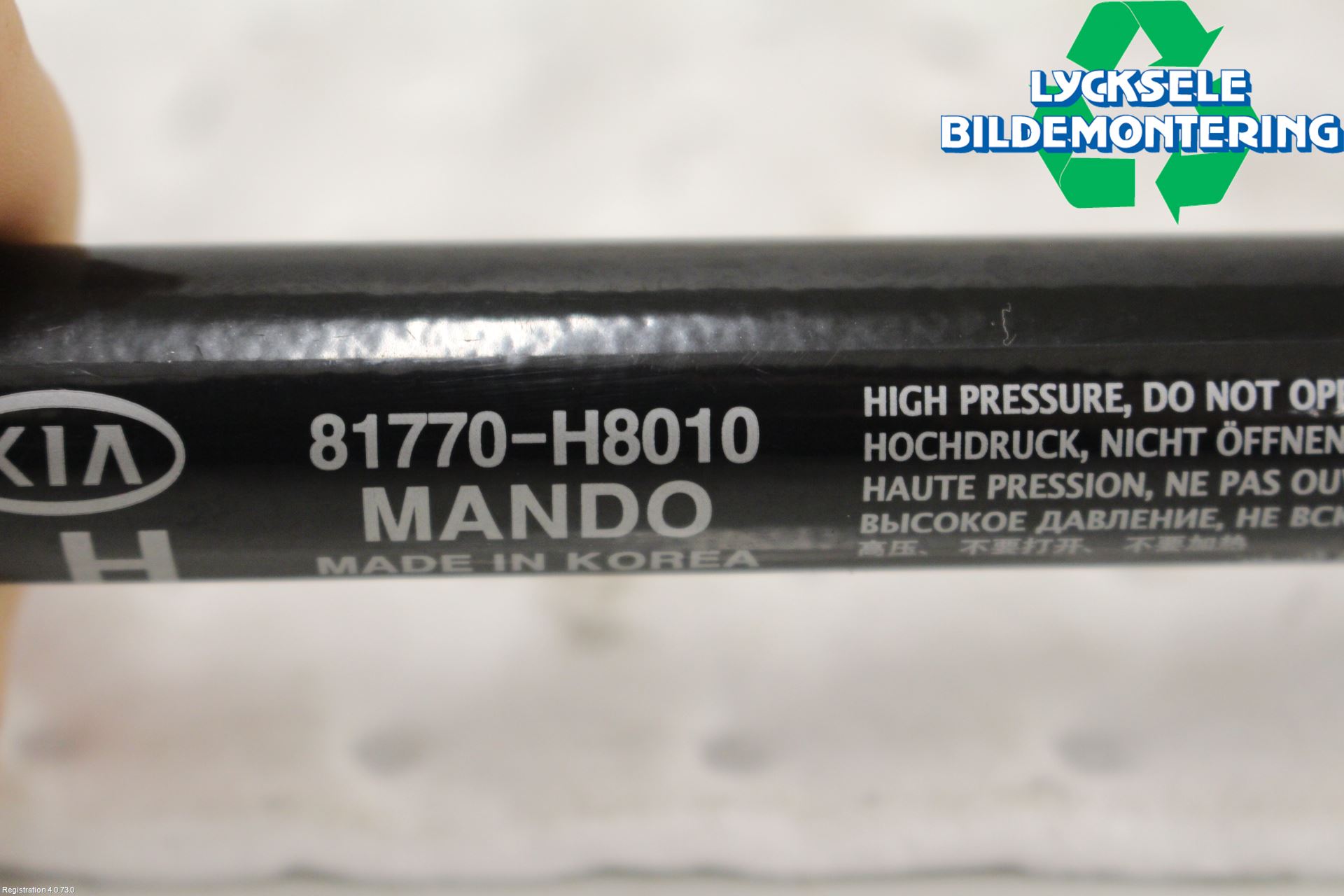 Kia RIO 17- Gasfjäder Baklucka