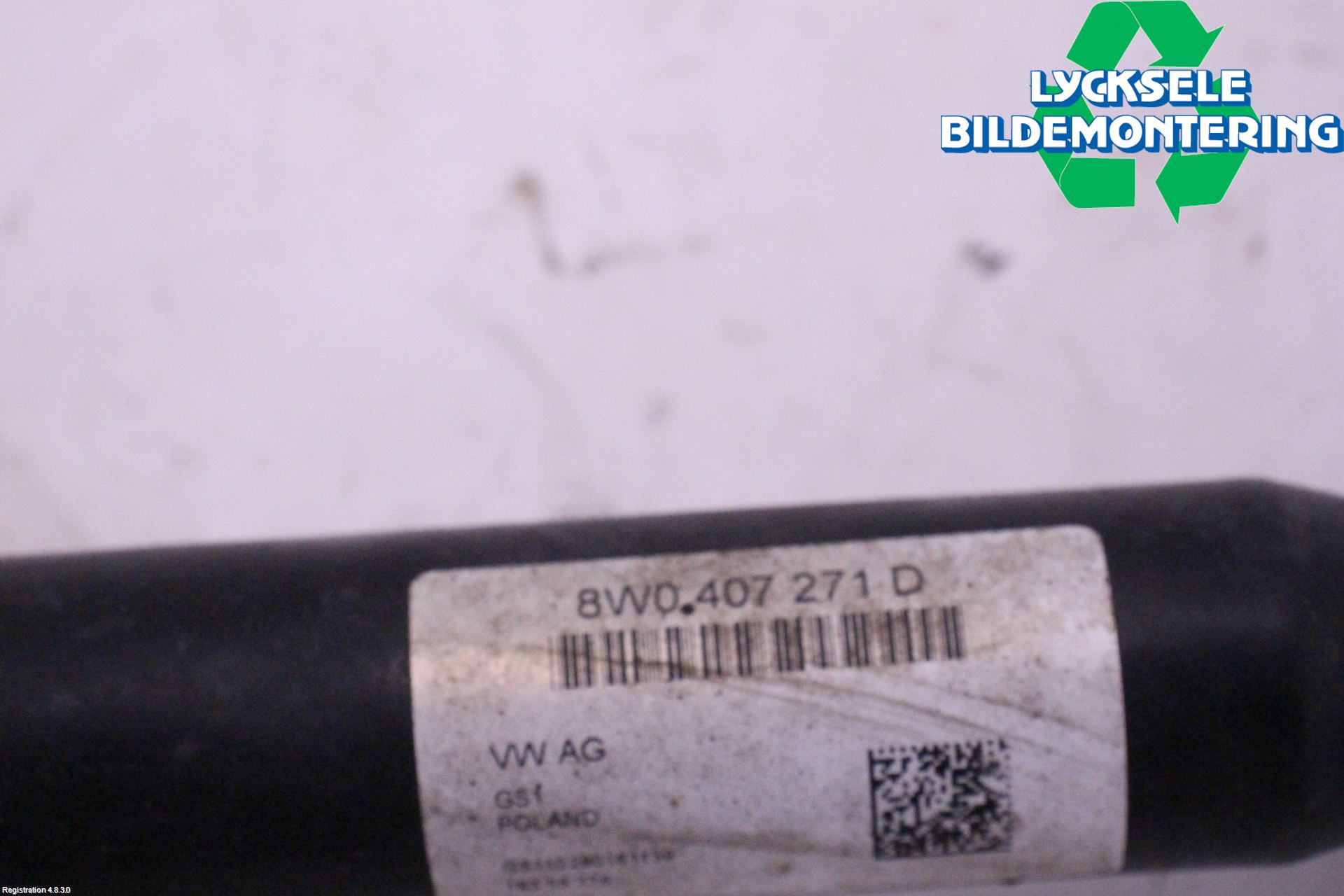Audi A4/S4 B9 16-19 Drivaxel Fram Vänster