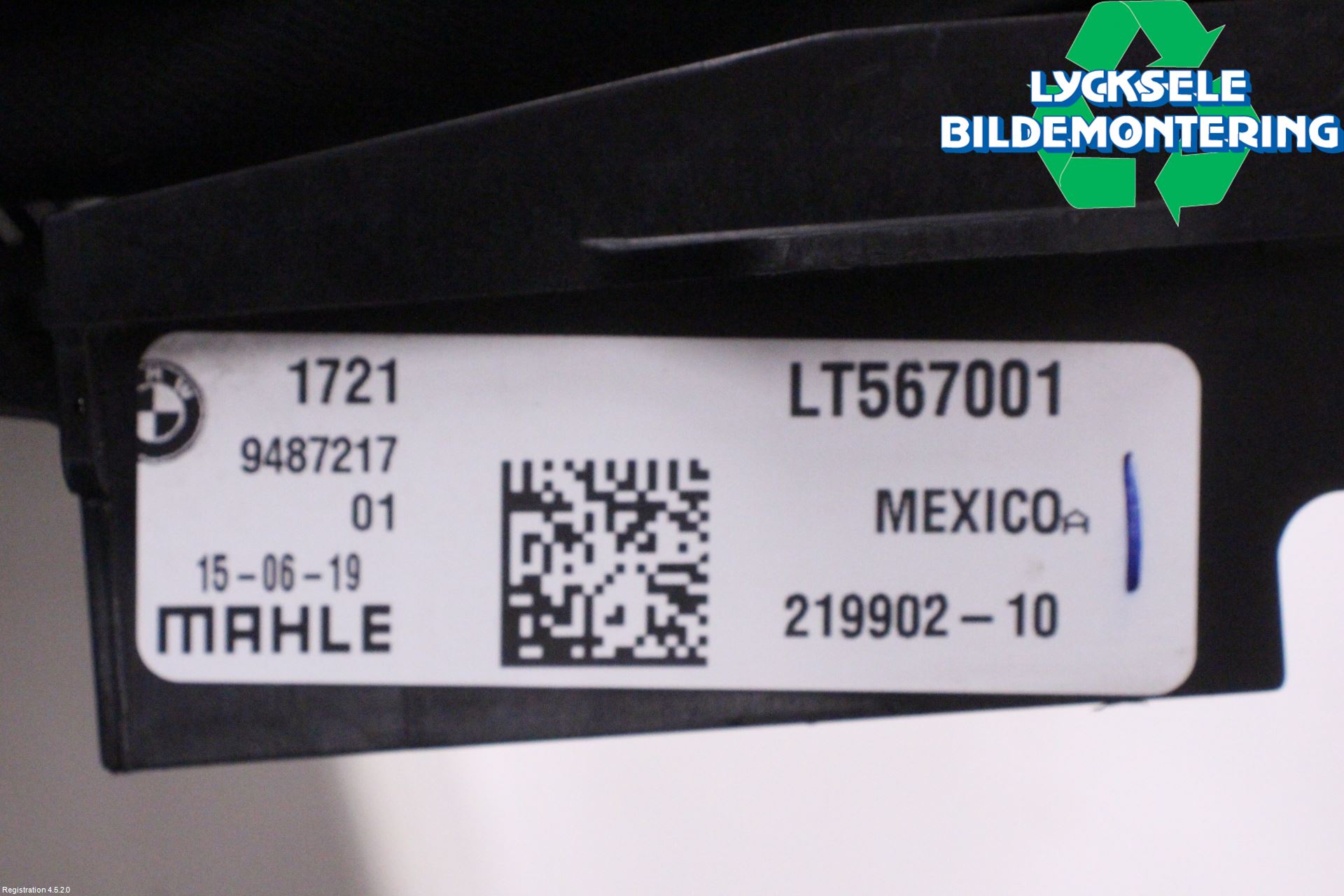 BMW X3 G01 18- Oljekylare Automat