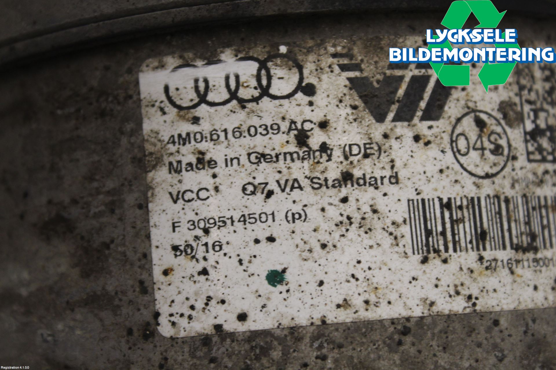 Audi Q7/SQ7 Fjäderben Fram Vänster