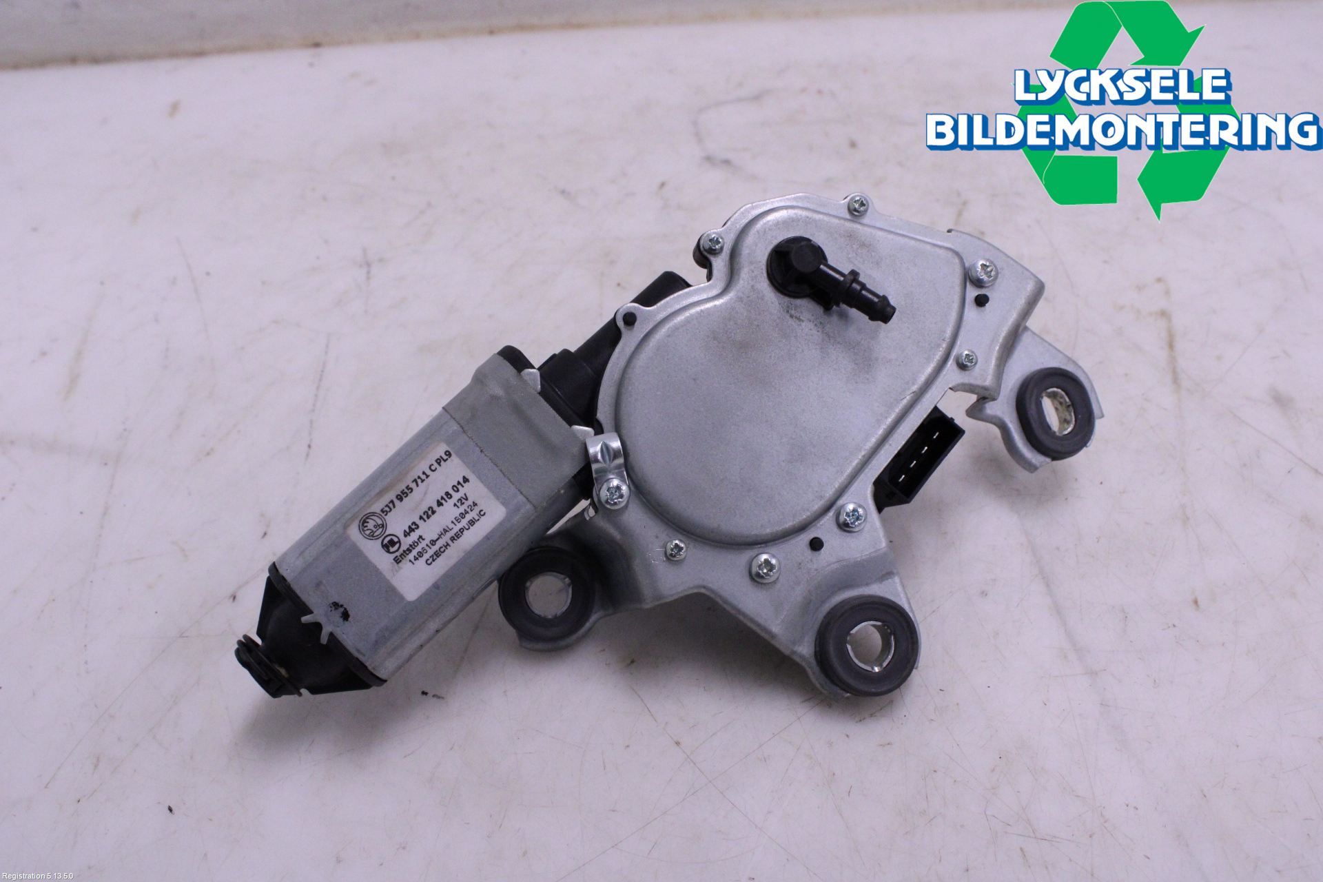Skoda SUPERB 09-15 Torkarmotor Baklucka