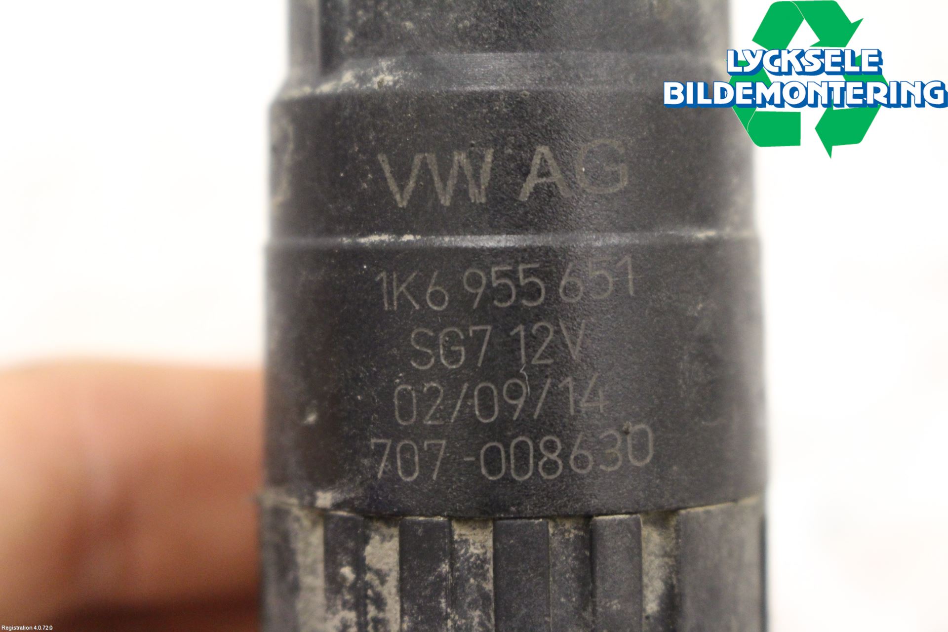 Volkswagen VW GOLF / E-GOLF VII 13-20 Spolarpump Vindruta