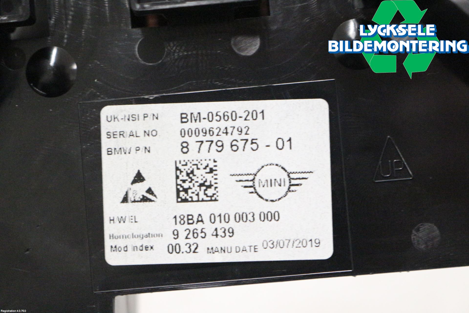 Mini ONE/COOPER 3DR F56 14-24 Instrument Komb