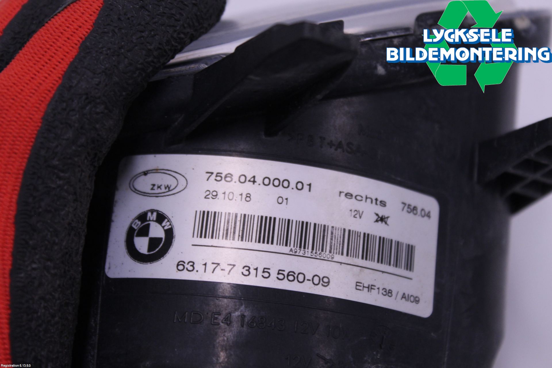 BMW 1 F20/F21 11-19 Dimljus-Varselljus Fram