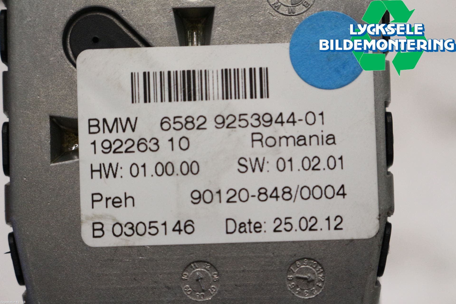 BMW 5 F10/F11/F18 09-17 Strömställare Multifunktion