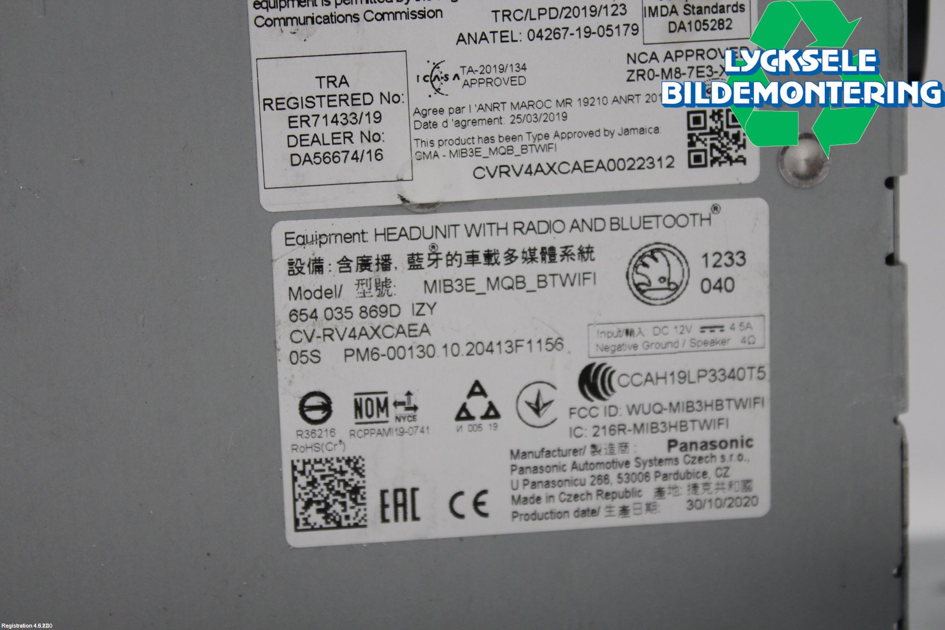 Skoda KAMIQ 20- Cd Radio - Multimediapanel