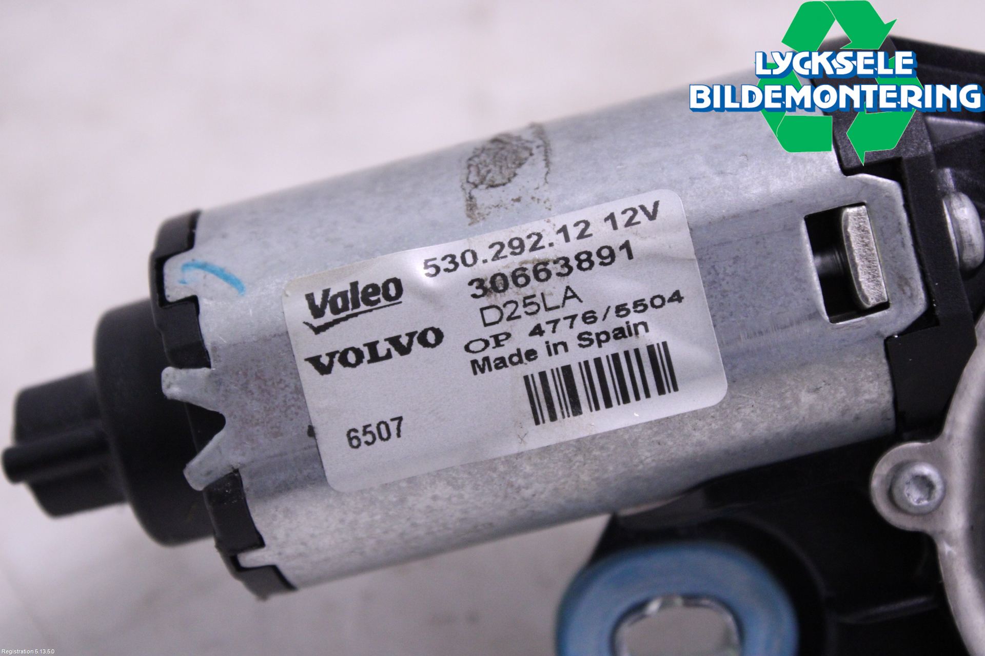 Volvo V70 08-13 Torkarmotor Baklucka