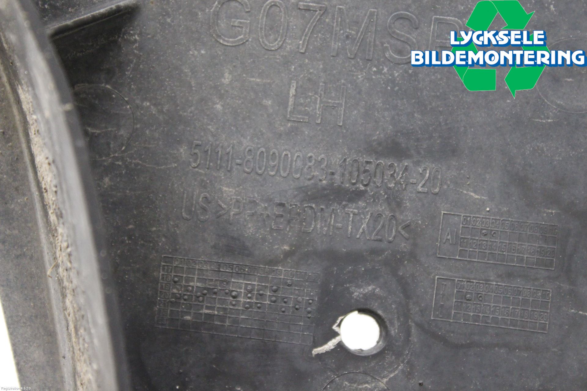 BMW X7 G07 19- Stötfångarfäste Fram Vä