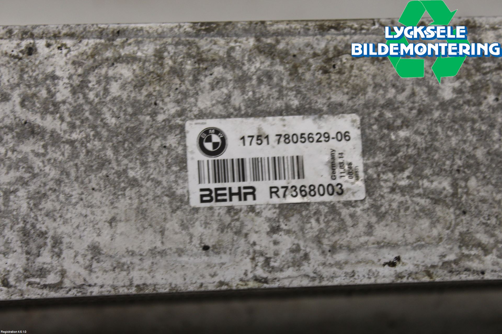 BMW 5 F10/F11/F18 09-17 Laddluft-Intercooler Kyl