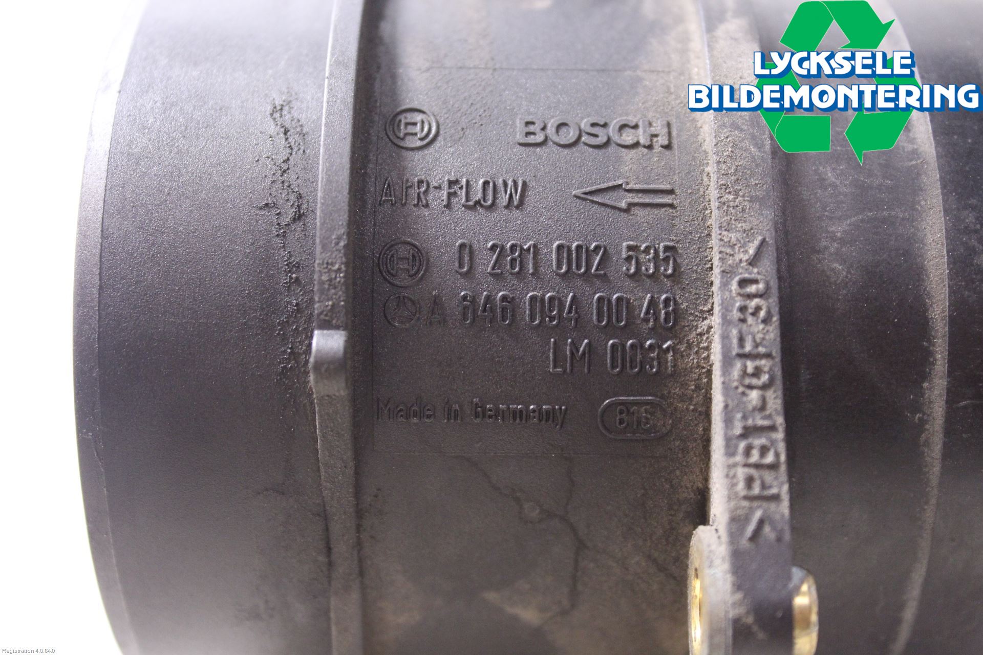Mercedes-Benz MB C-KLASS (W204) 07-15 Injluftmassamätare